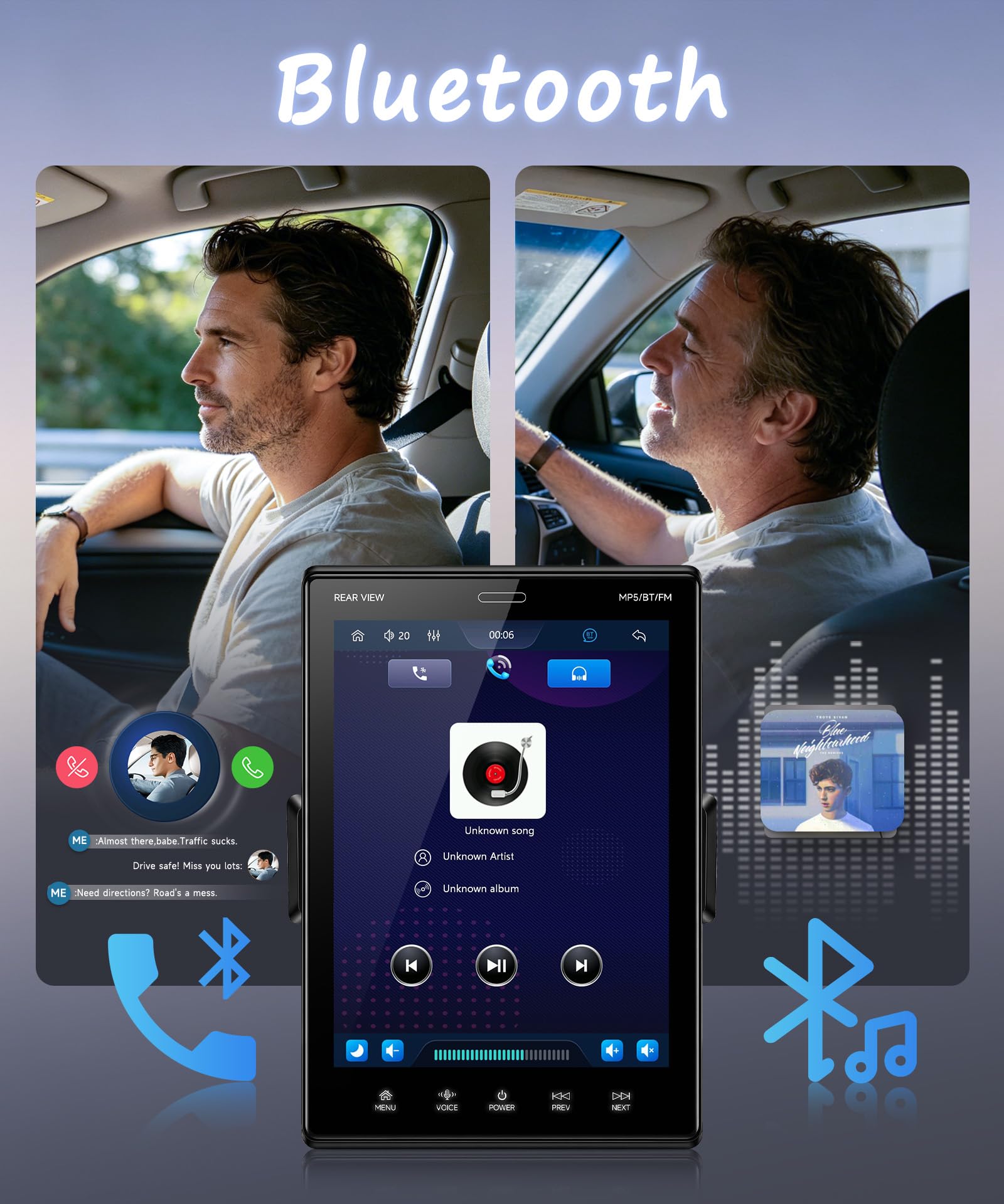 vechtel-autoradio-1-din-9-5-pouces-carplay-sans-fil image 5