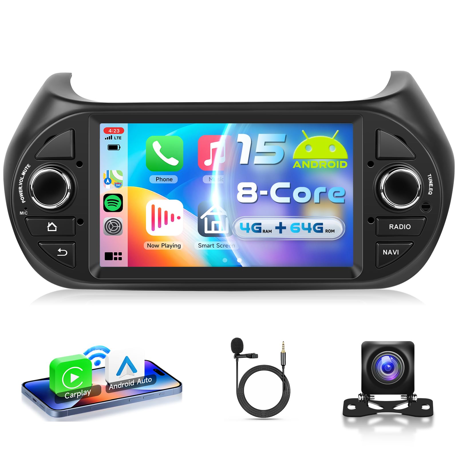 vechtel-autoradio-fiorino-qubo-7-pouces-8-coeurs-4-64g image 1