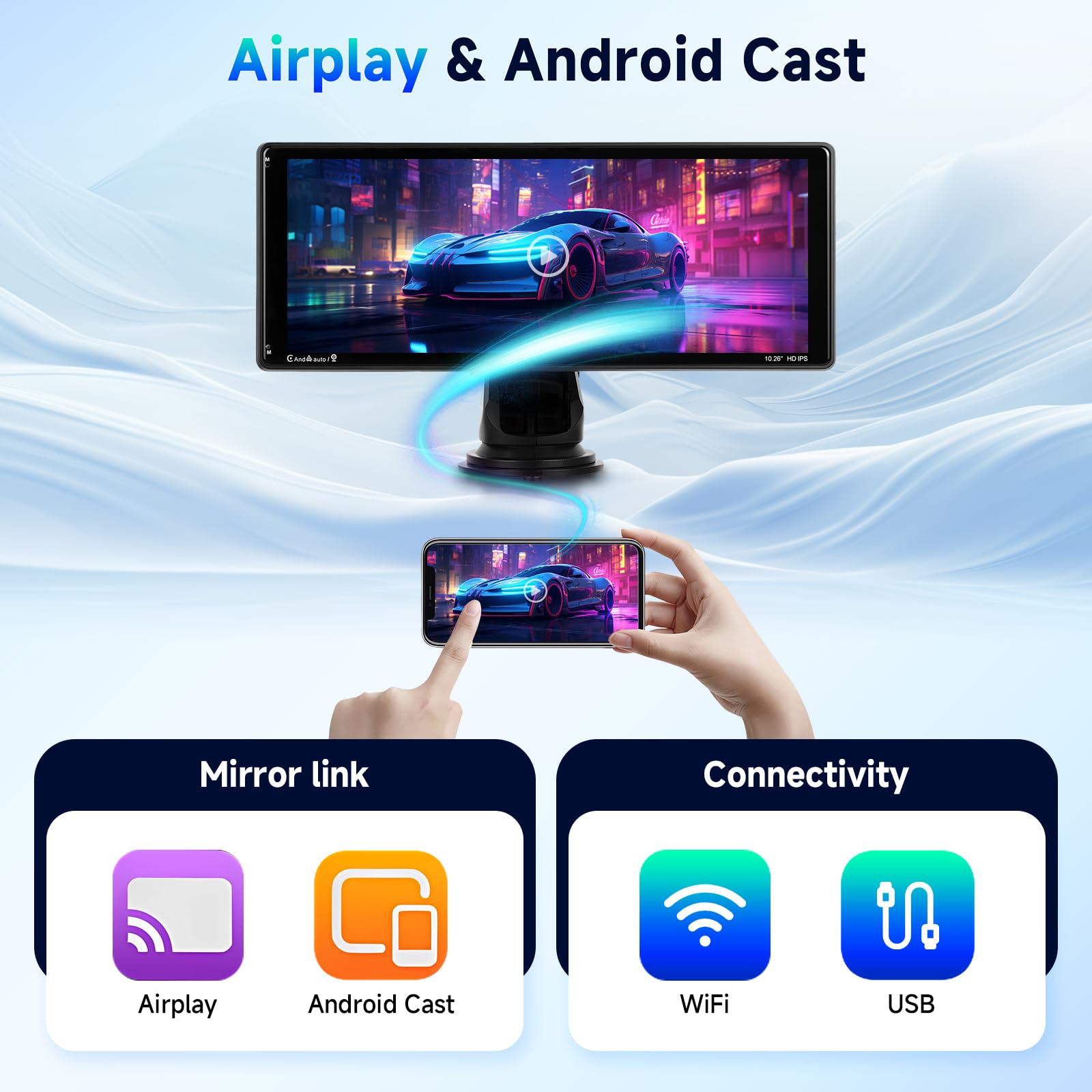 podofo-cran-carplay-portable-10-26-pouces-bluetooth-gps-tnt image 4