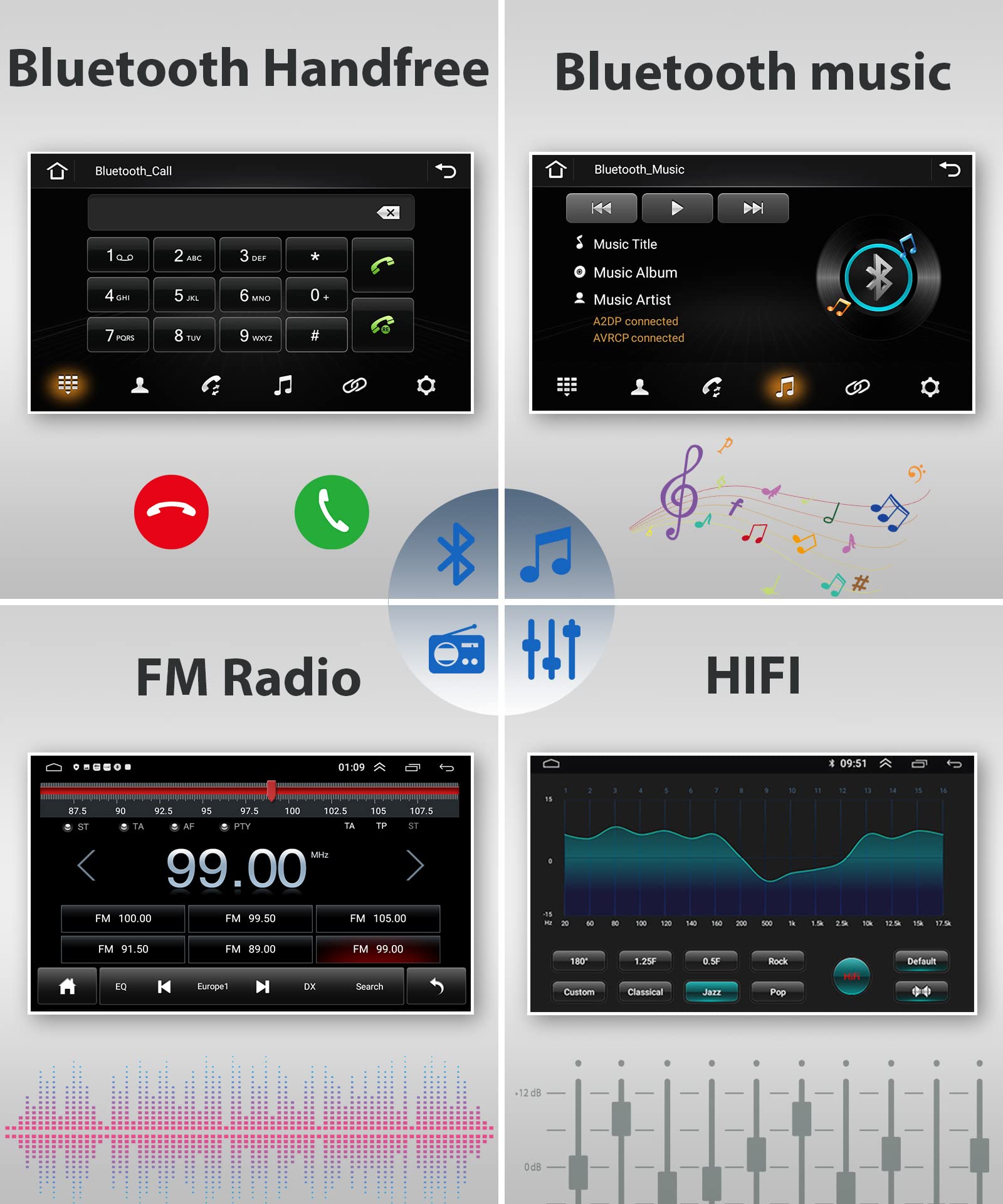 podofo-autoradio-peugeot-407-9-pouces-carplay-2-64g image 7