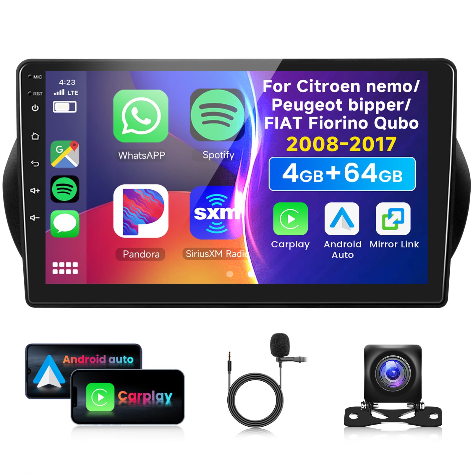 vechtel-autoradio-citroen-nemo-10-1-pouces-2g-64g-carplay-sans-fil image 8
