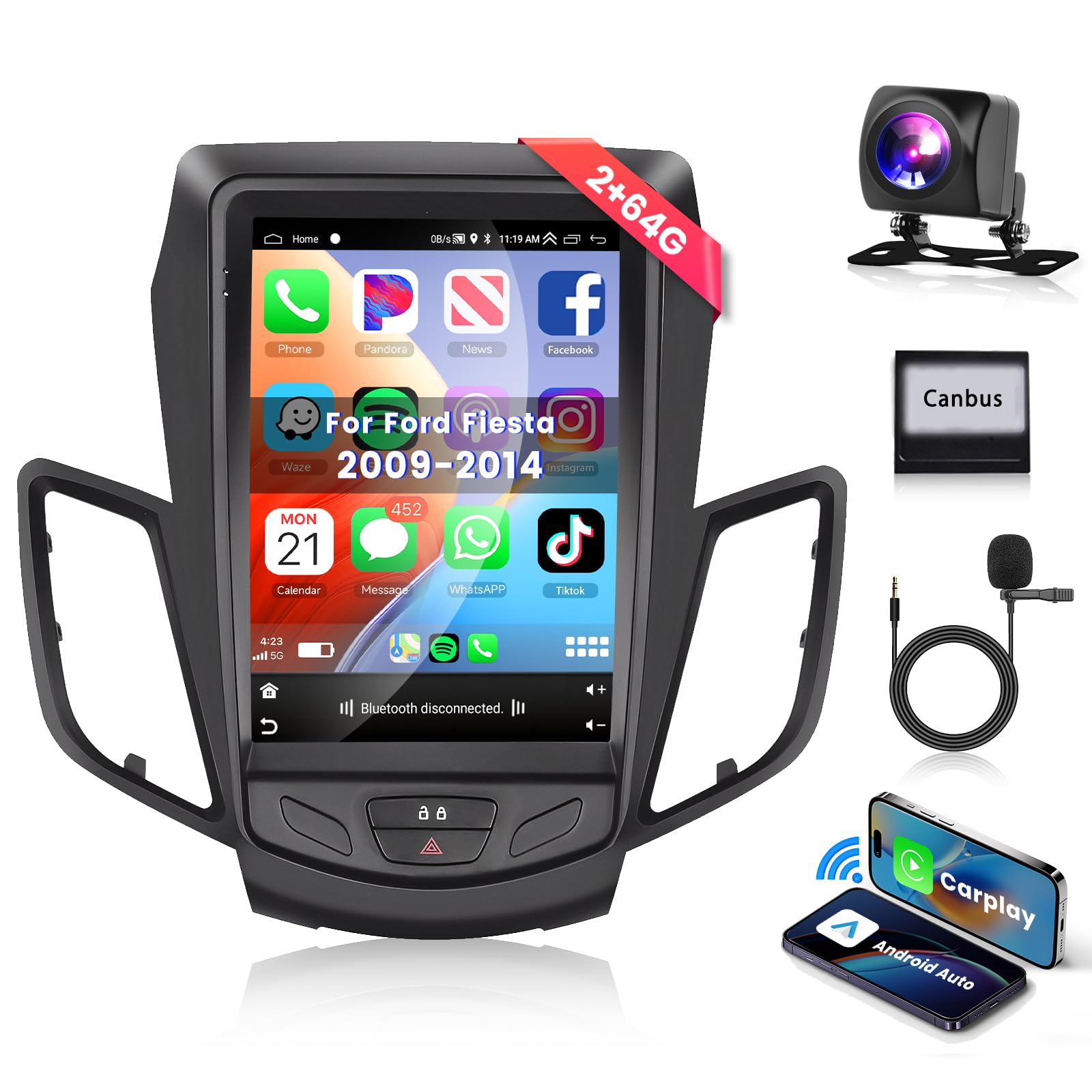 podofo-autoradio-ford-fiesta-2009-2016-9-7-pouces-2-64-go image 1