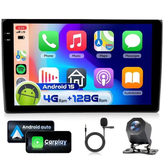 vechtel-autoradio-audi-a4-s4-rs4-2002-2008-9-carplay-sans-fil image 1