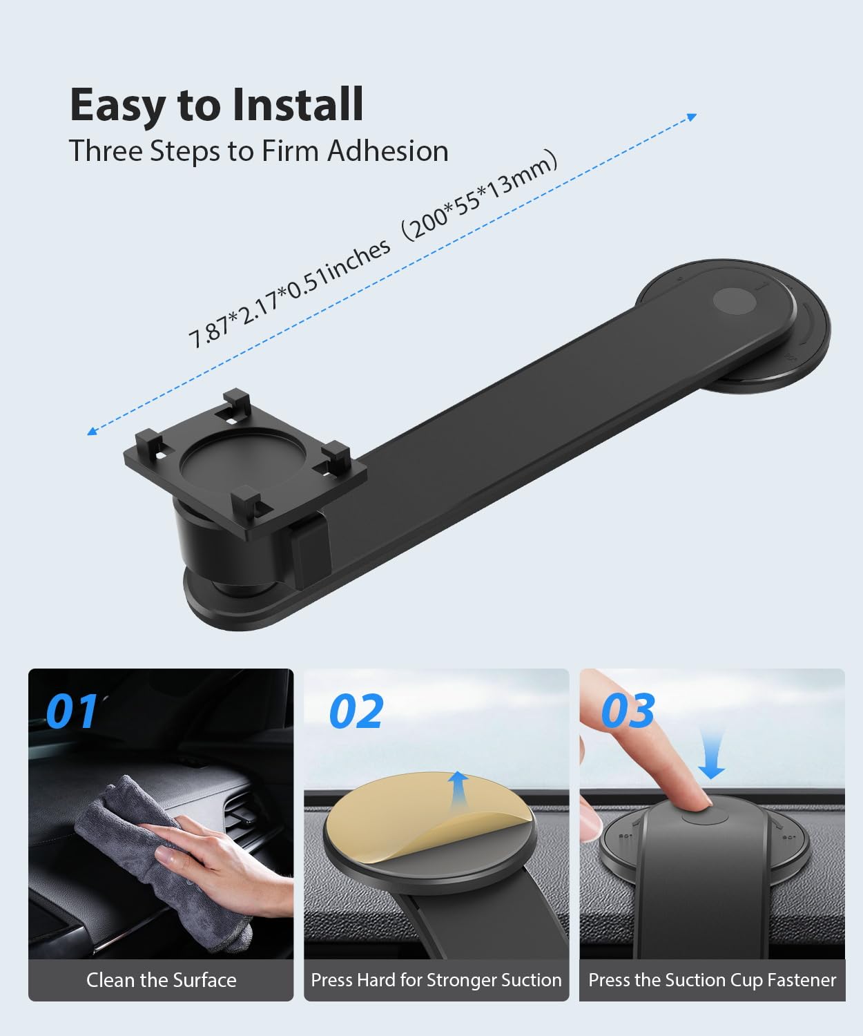auto-vox-t3-support-cran-voiture-bras-flexible-tableau-de-bord image 5