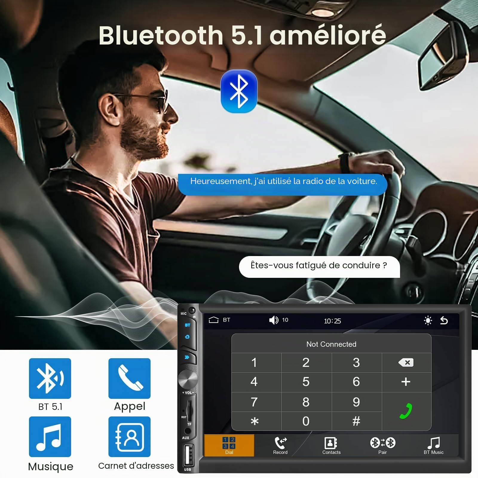 vechtel-autoradio-2-din-7-carplay-sans-fil-avec-cam-ra image 3