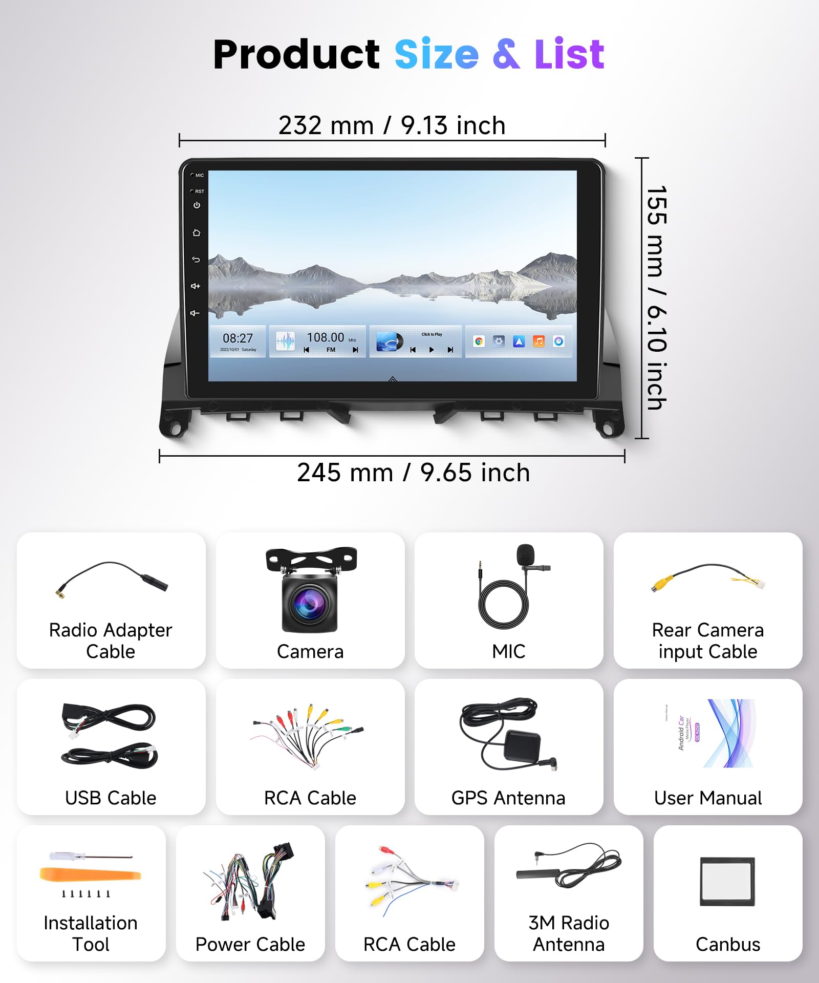 vechtel-autoradio-mercedes-classe-c-w204-9-pouces-4g-64g image 7