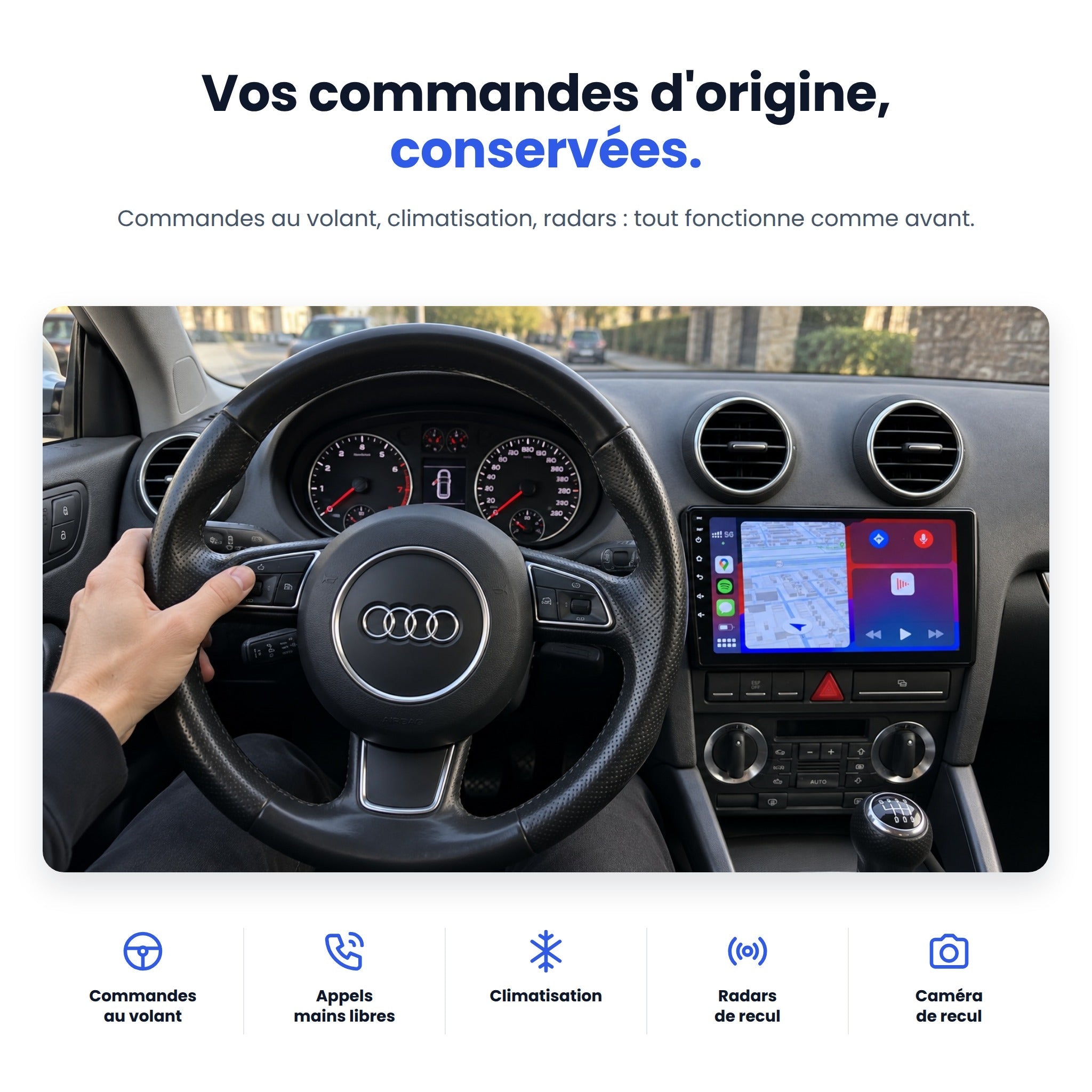 my-carpplay-autoradio-carplay-int-gr-audi-a3-pack-optimal image 6