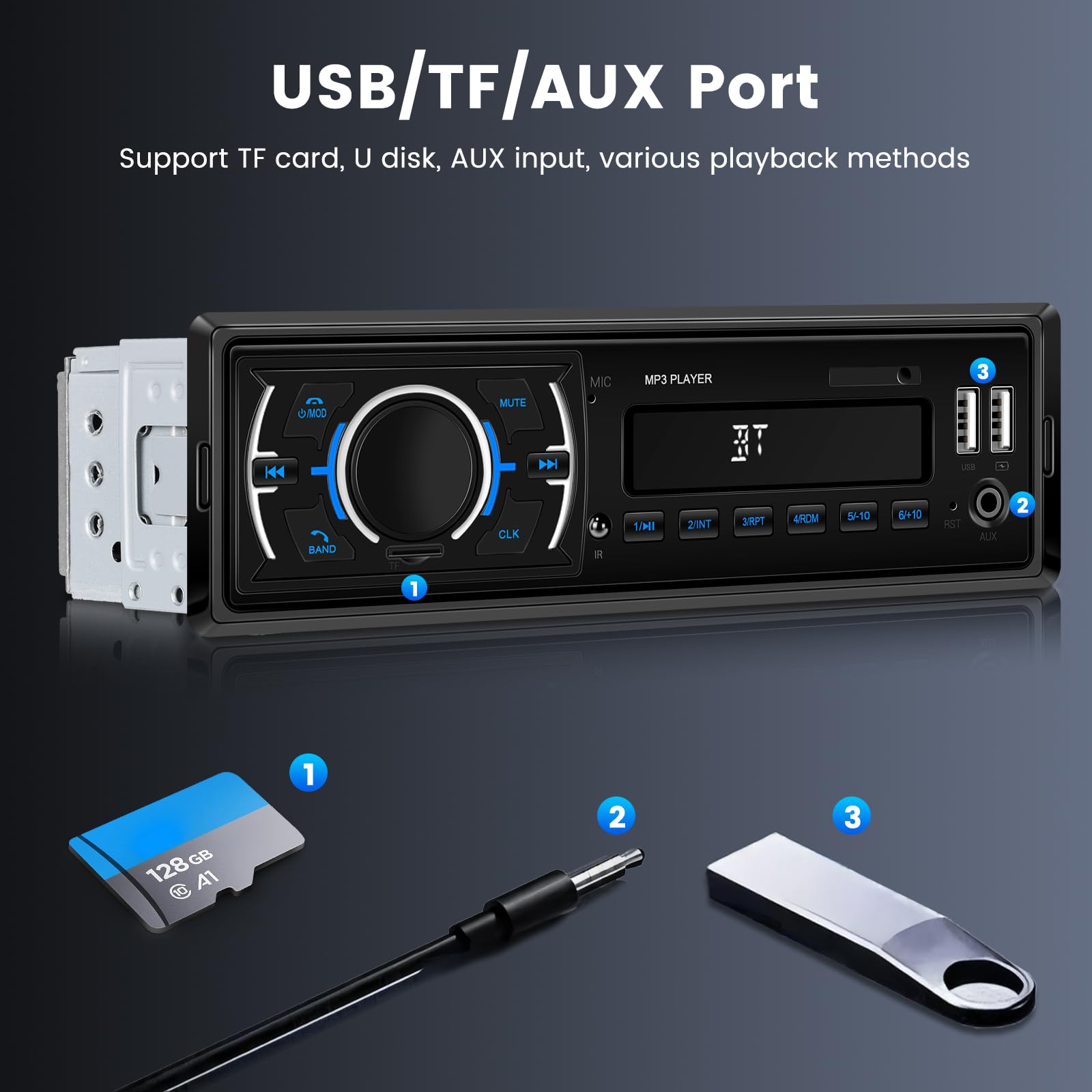 podofo-car-mp3-player-1-din-autoradio-dab-bluetooth-5-0 image 6