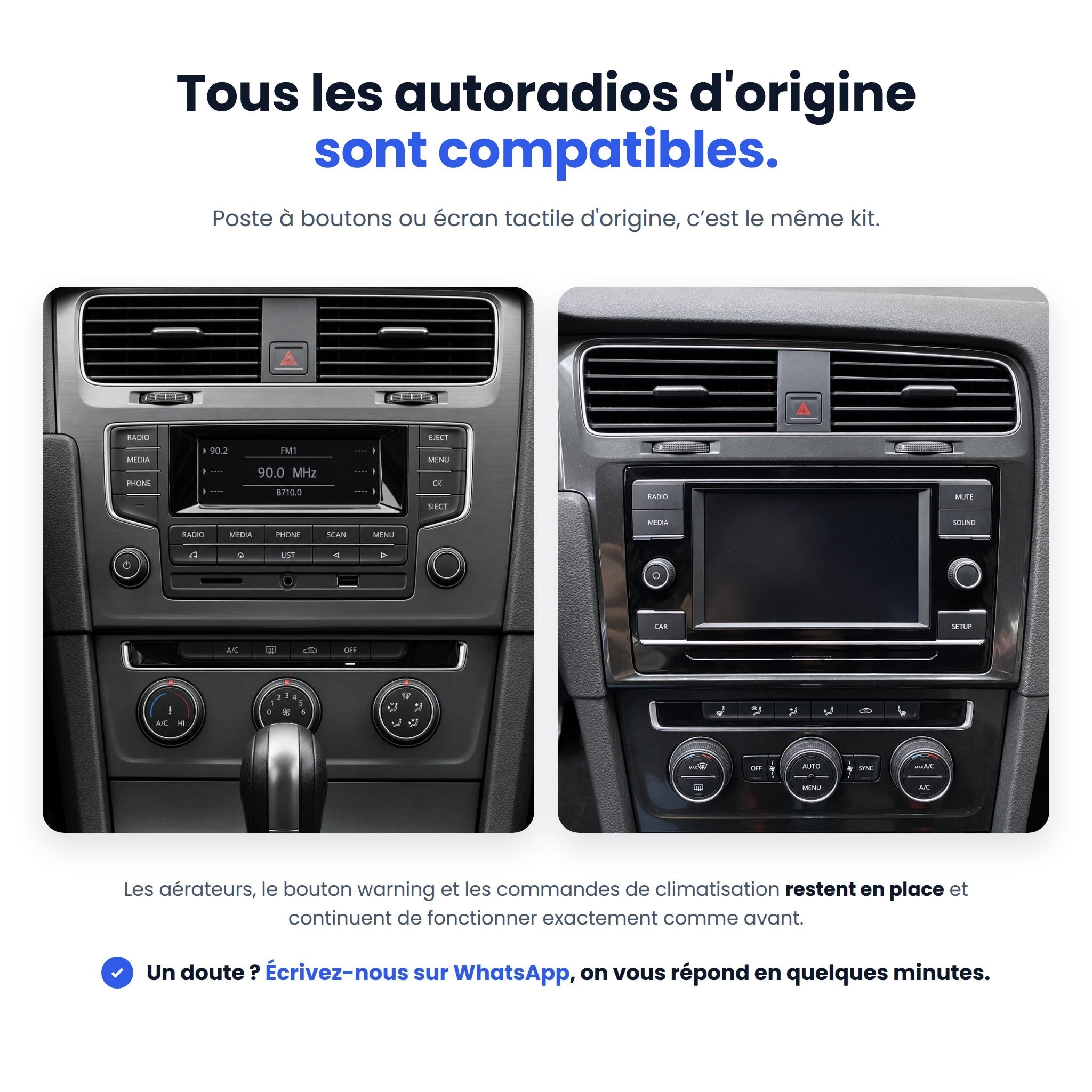 my-carpplay-golf-7-2013-2017-autoradio-carplay-sans-fil-optimal image 3