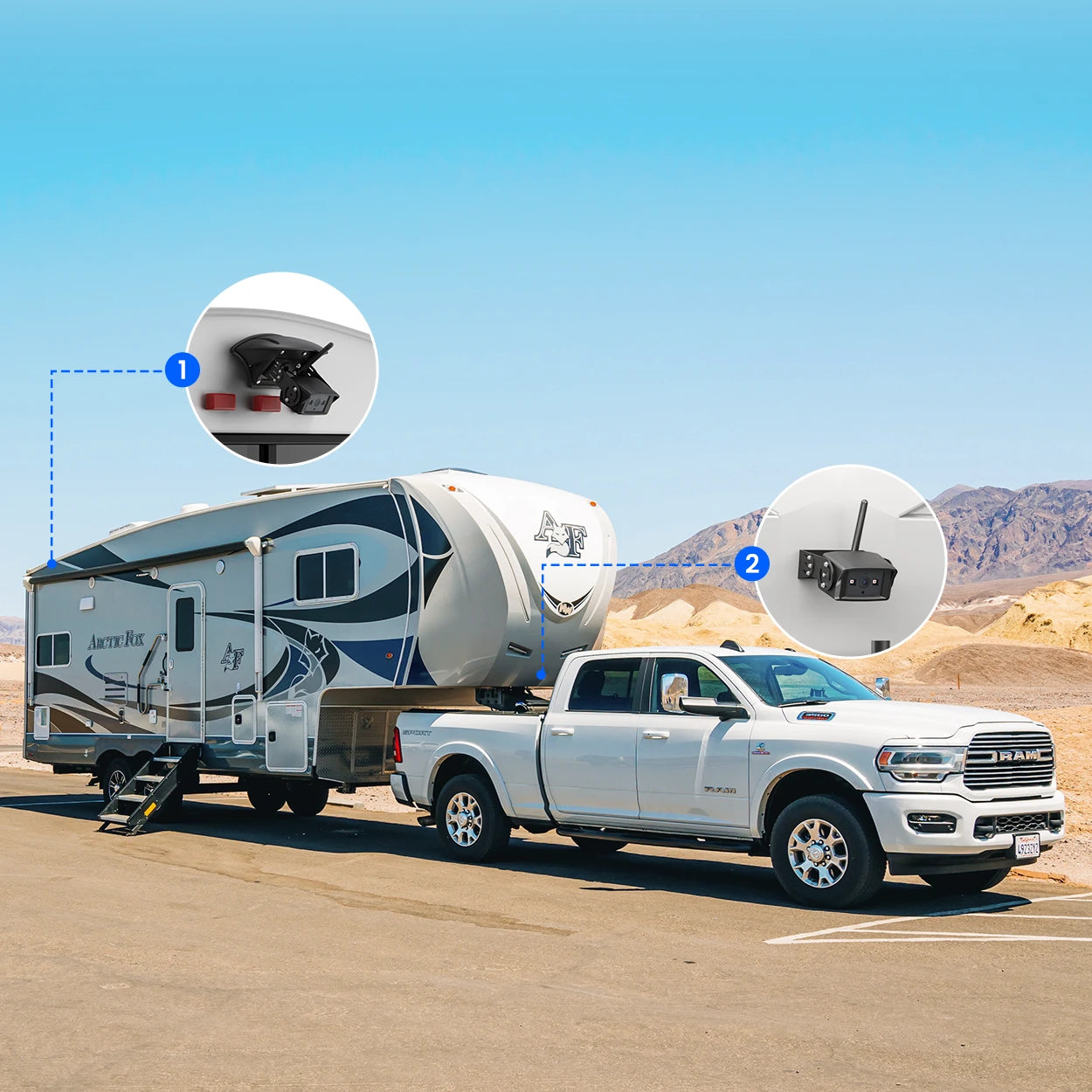 auto-vox-w10-kit-cam-ra-recul-sans-fil-7-pouces-camping-car-furrion image 6