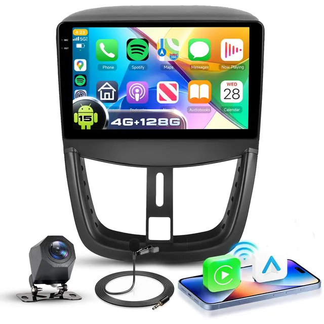 vechtel-peugeot-207-2006-2015-autoradio-9-4-128g-carplay image 1