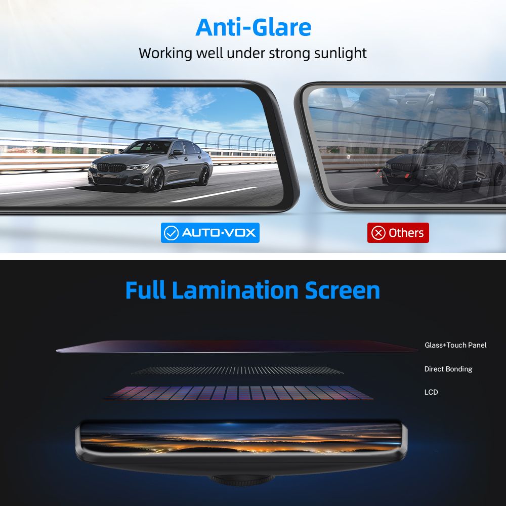 auto-vox-t9-pro-dashcam-avant-arri-re-1080p-gps-tactile image 6