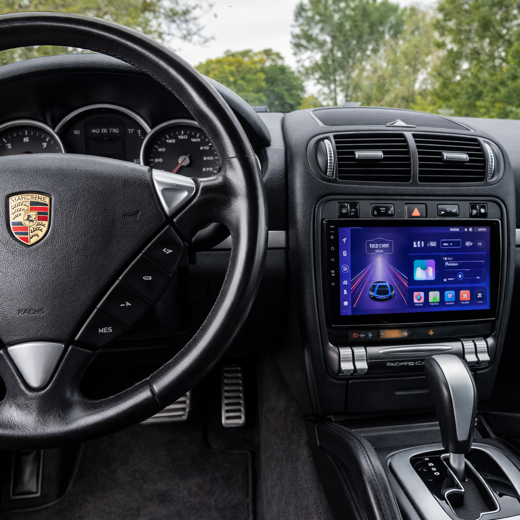 my-carpplay-autoradio-carplay-int-gr-porsche-cayenne-2002-2011-pack-optimal image 1