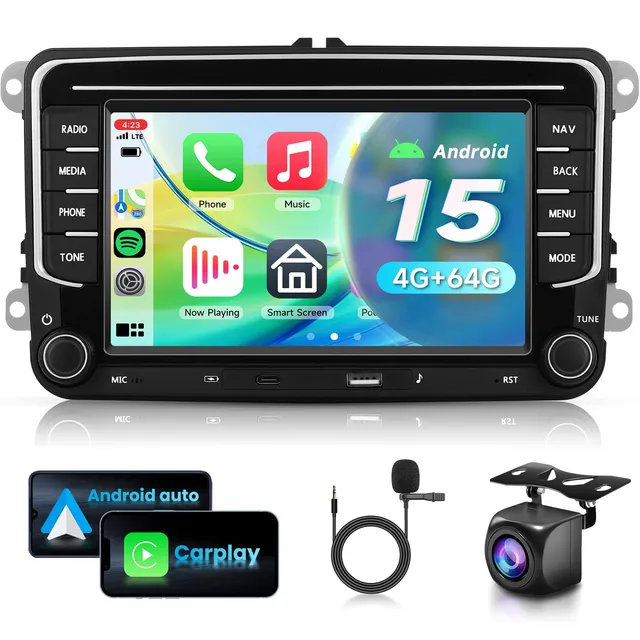vechtel-autoradio-vw-golf-5-6-7-pouces-android-carplay-4-64go image 1