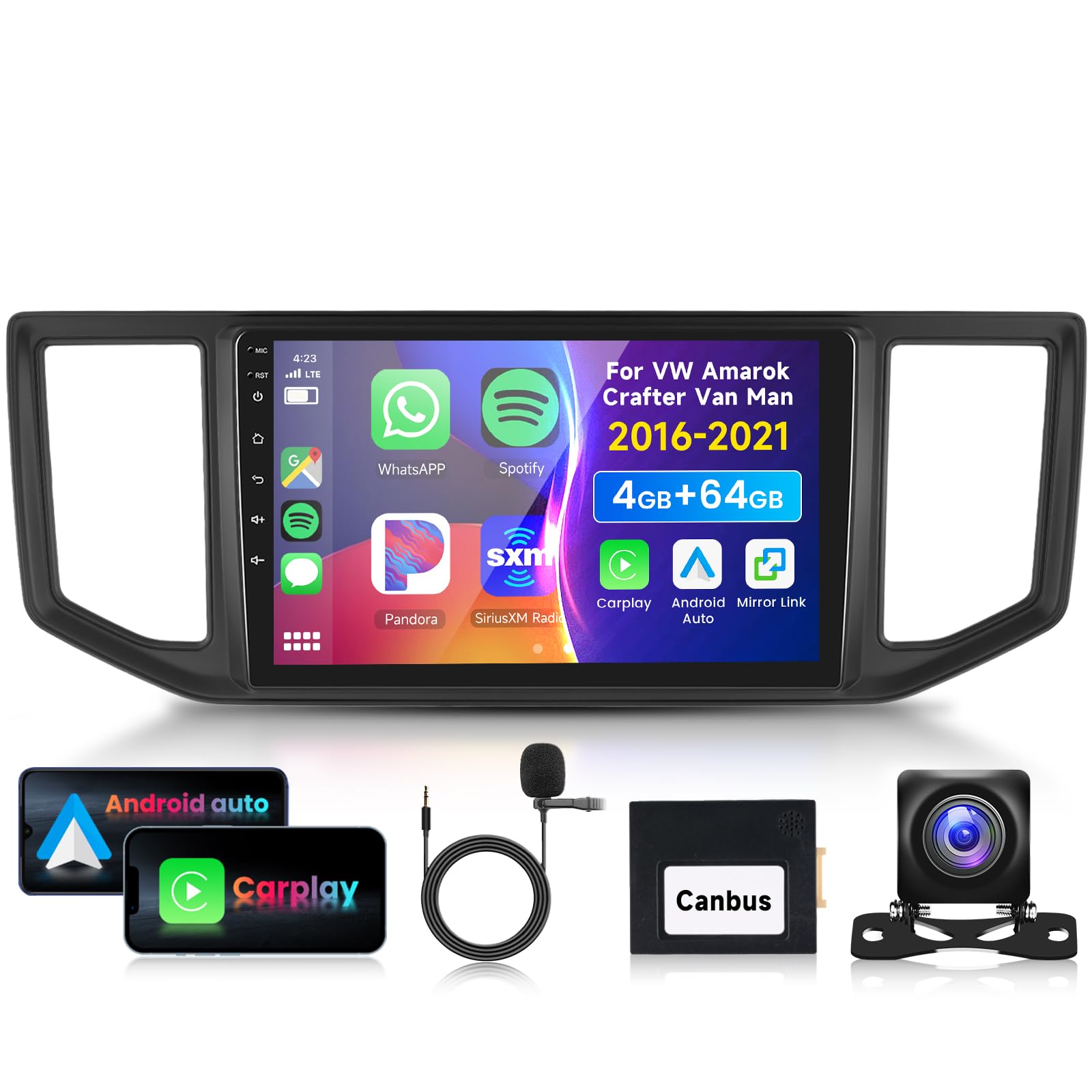 vechtel-autoradio-vw-amarok-crafter-2016-2021-10-1-android-15 image 1
