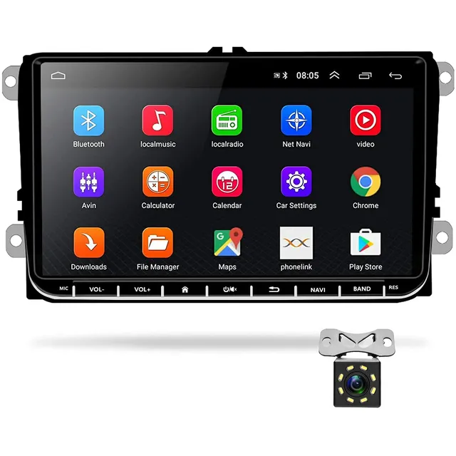 podofo-android-car-radio-autoradio-gps-vw-9-pouces-bluetooth image 1