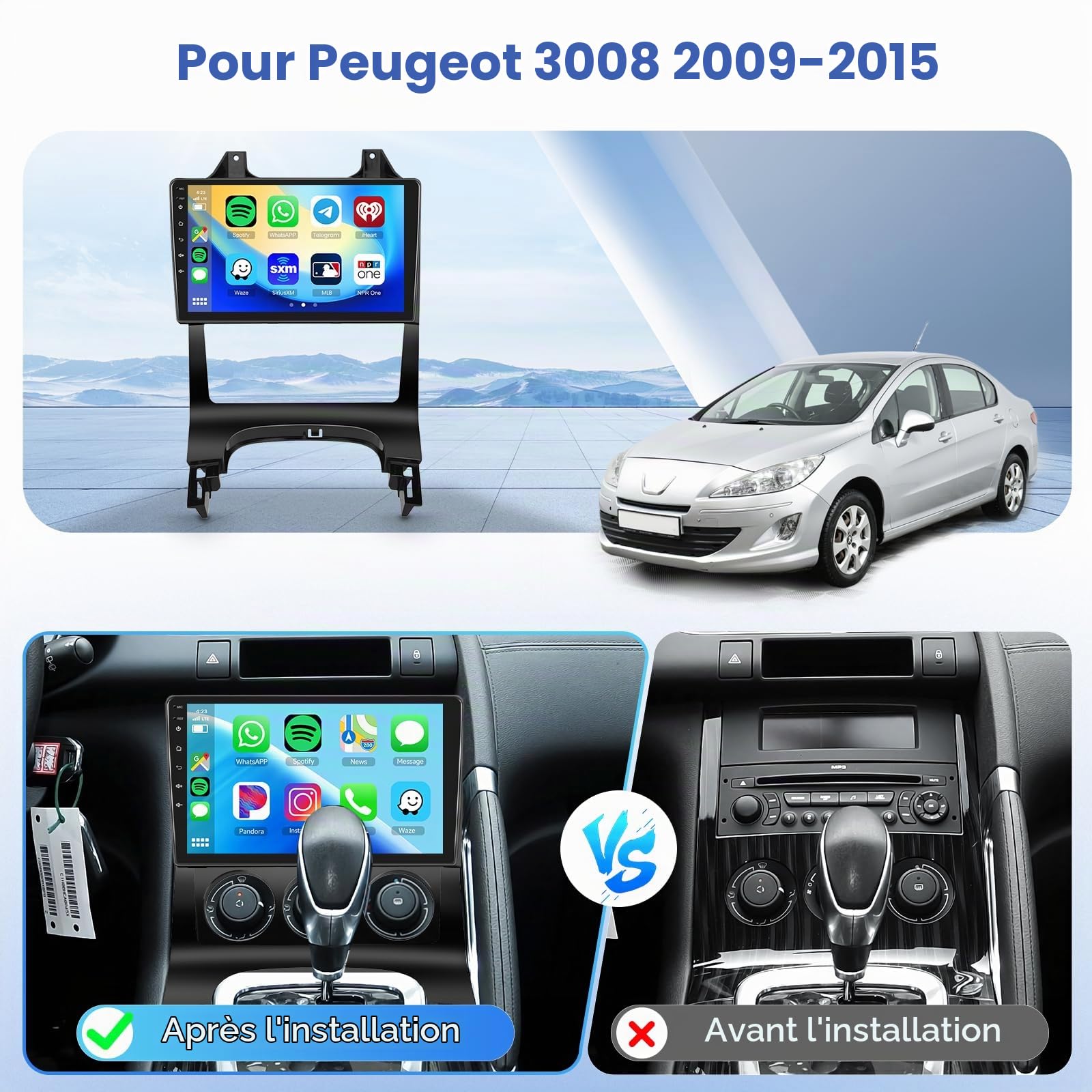 podofo-android-car-radio-9-pouces-peugeot-3008-2-64-go image 2
