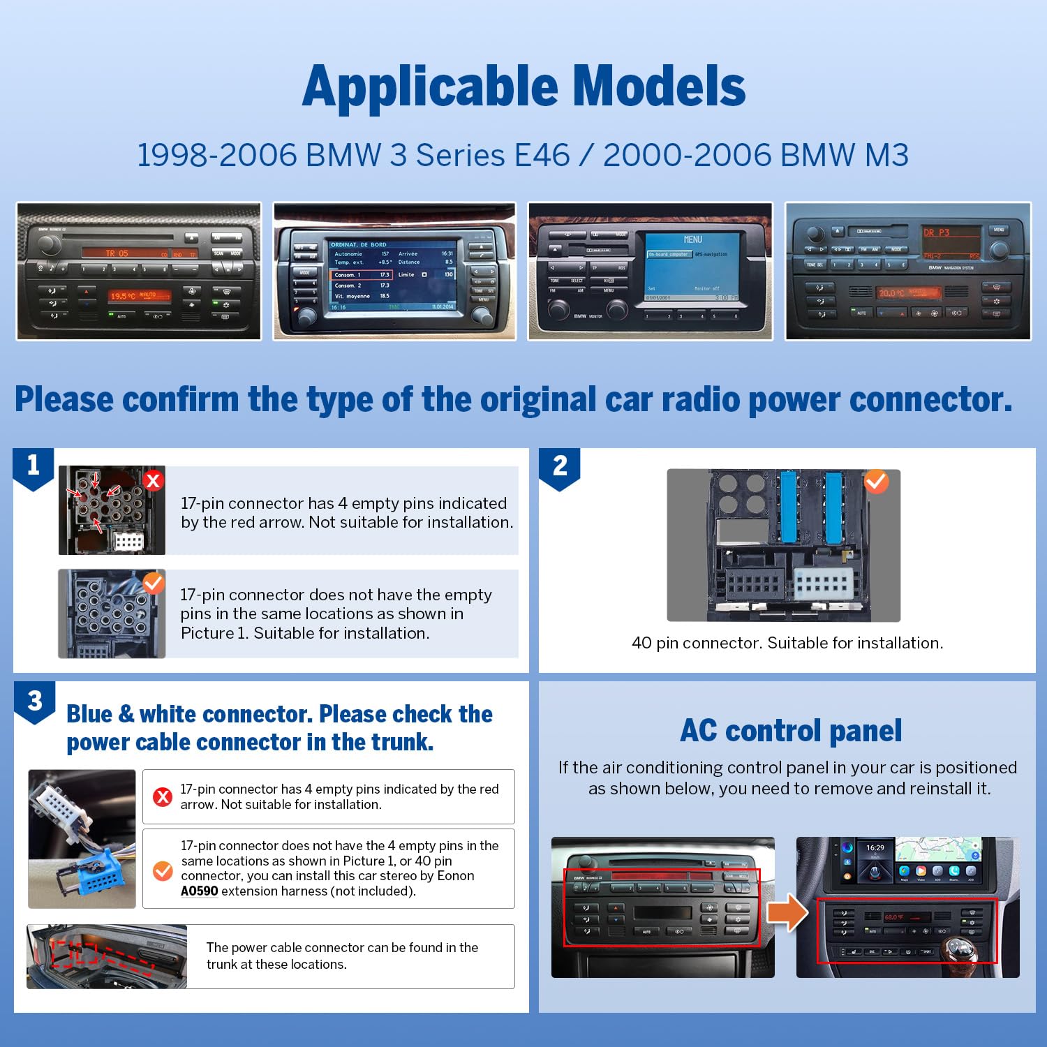 eonon-vehicle-specific-gps-9-bmw-e46-autoradio-4go-64go image 2