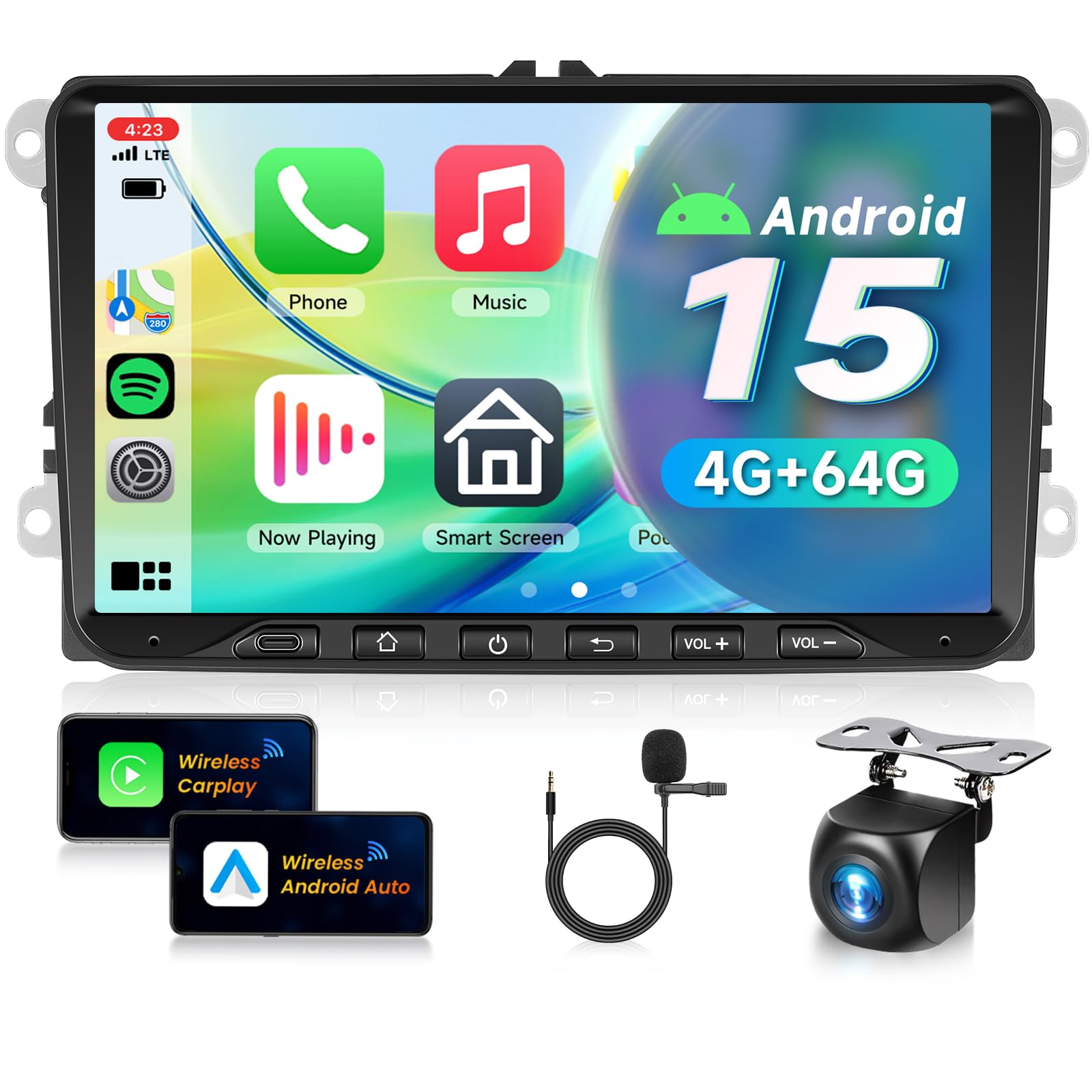 vechtel-golf-5-6-passat-autoradio-9-4-64g-carplay-gps image 1
