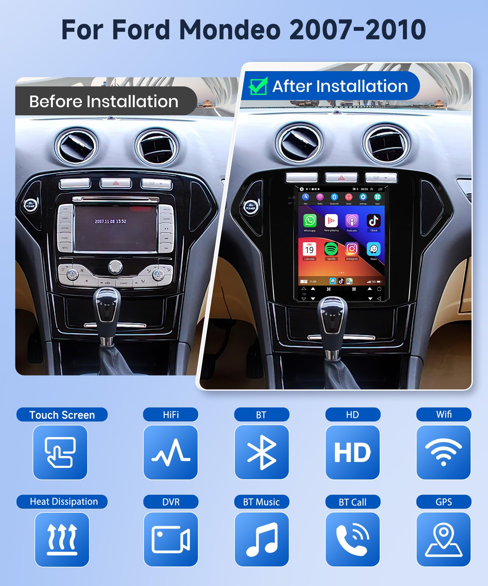 podofo-android-autoradio-mondeo-2007-2010-9-7-pouces-carplay image 2