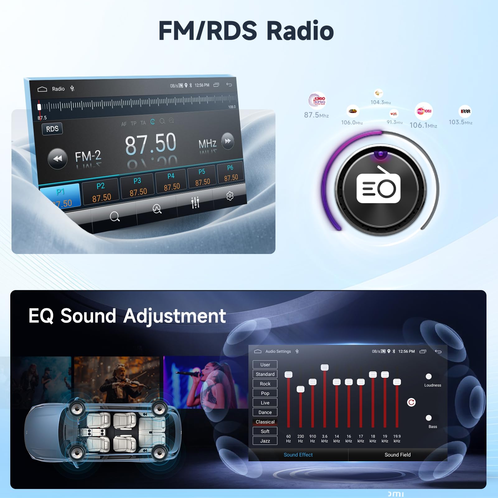 podofo-android-car-radio-autoradio-punto-7-1-32g-mirrorlink image 5