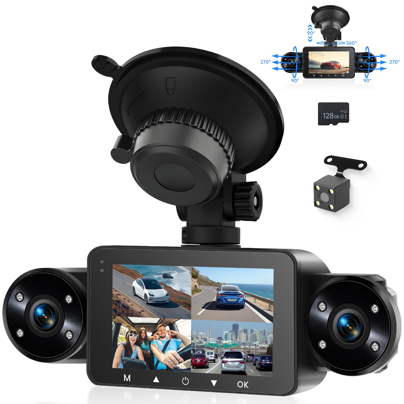 vechtel-dashcam-auto-1080p-cran-3-vision-nuit-64gb image 1