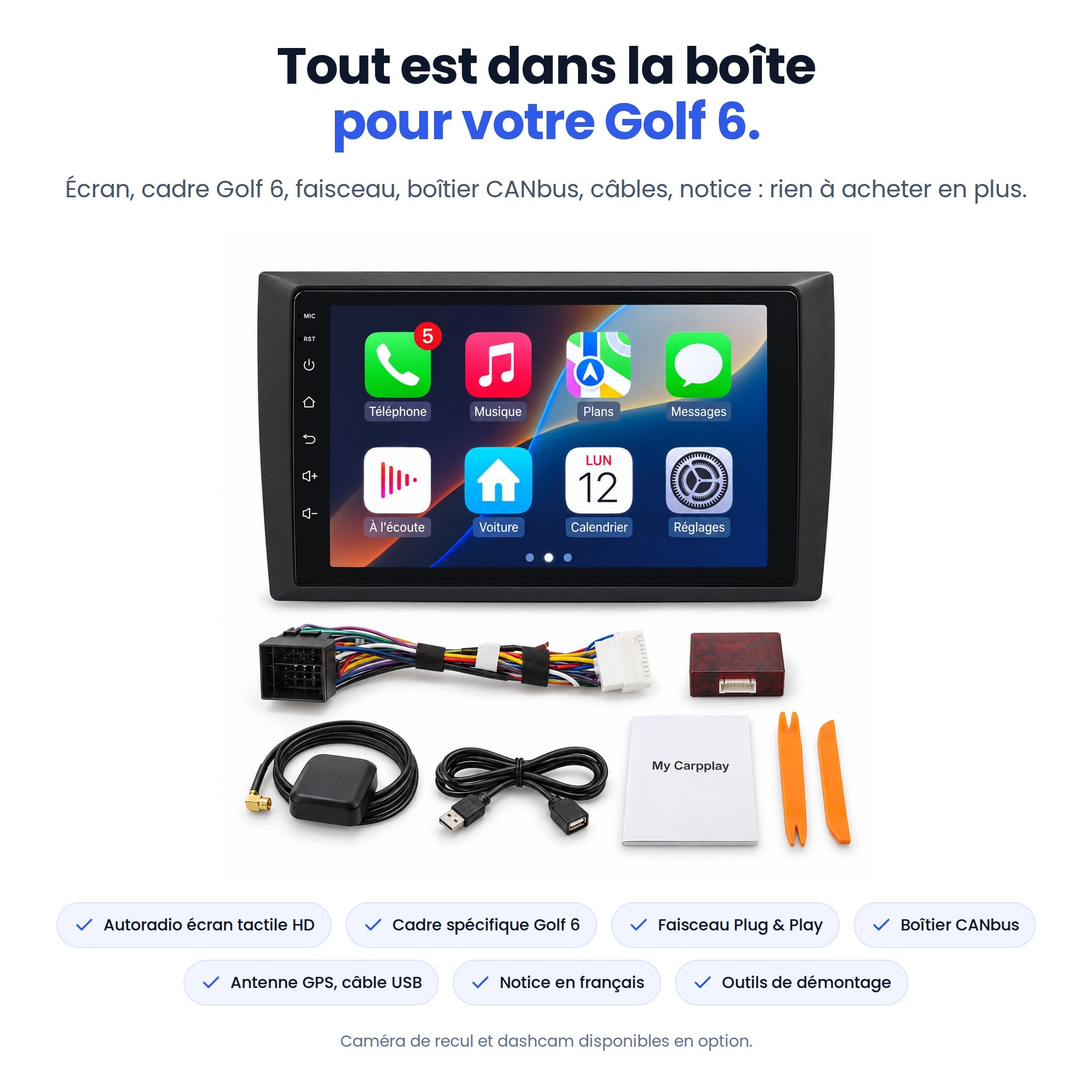 my-carpplay-carplay-vw-golf-6-autoradio-optimal-sans-fil image 7