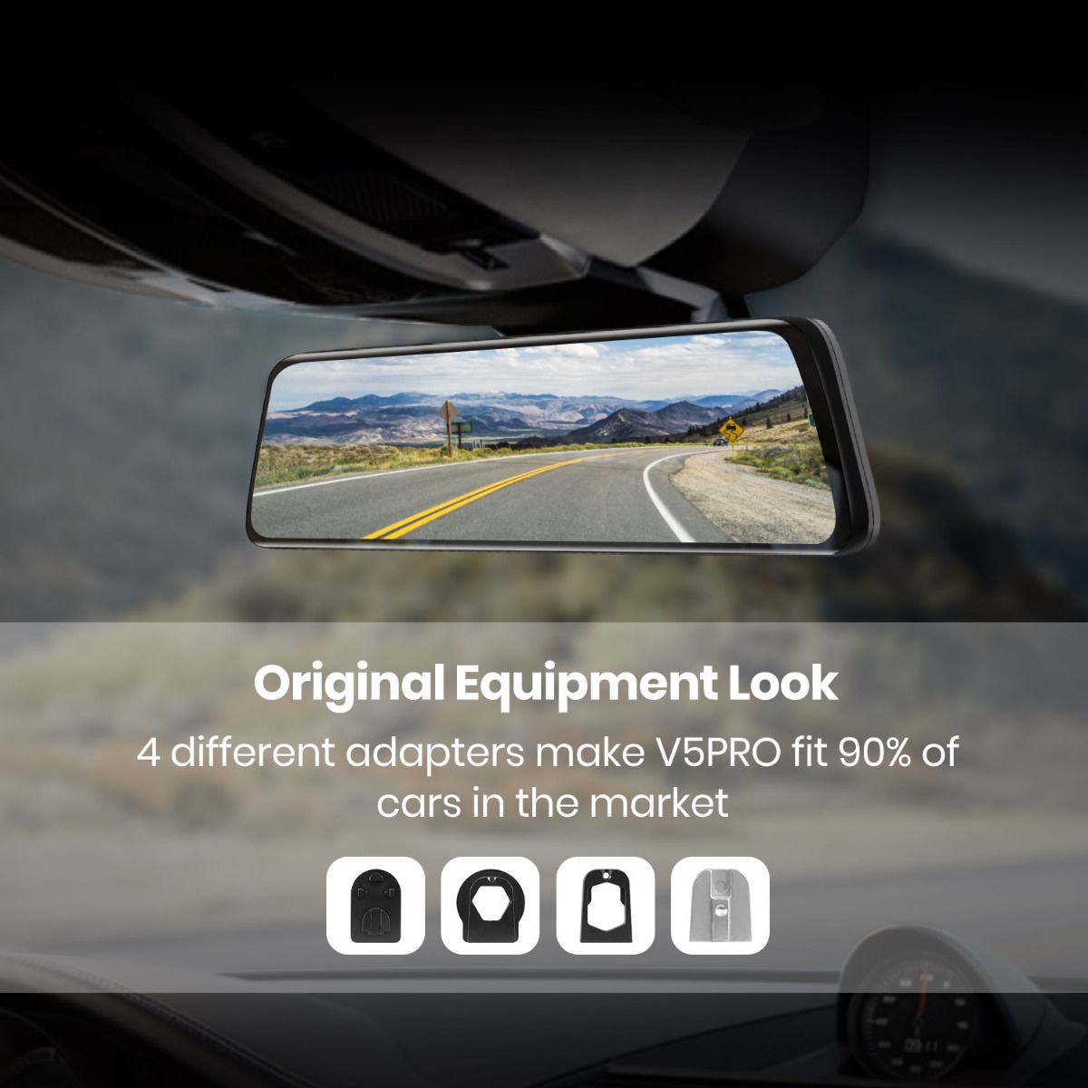 auto-vox-v5-pro-dashcam-miroir-avant-arri-re-gps-1080p image 4