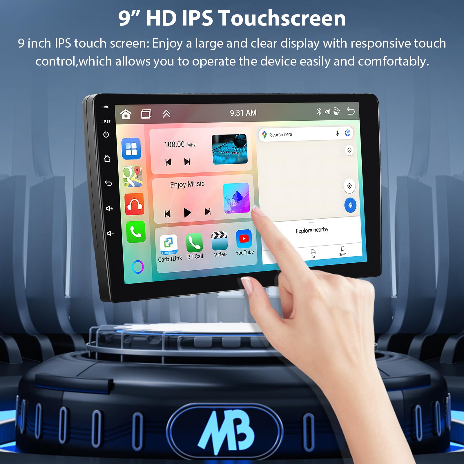 podofo-android-autoradio-sl-2008-10-9-2-64g-ips-carplay image 8