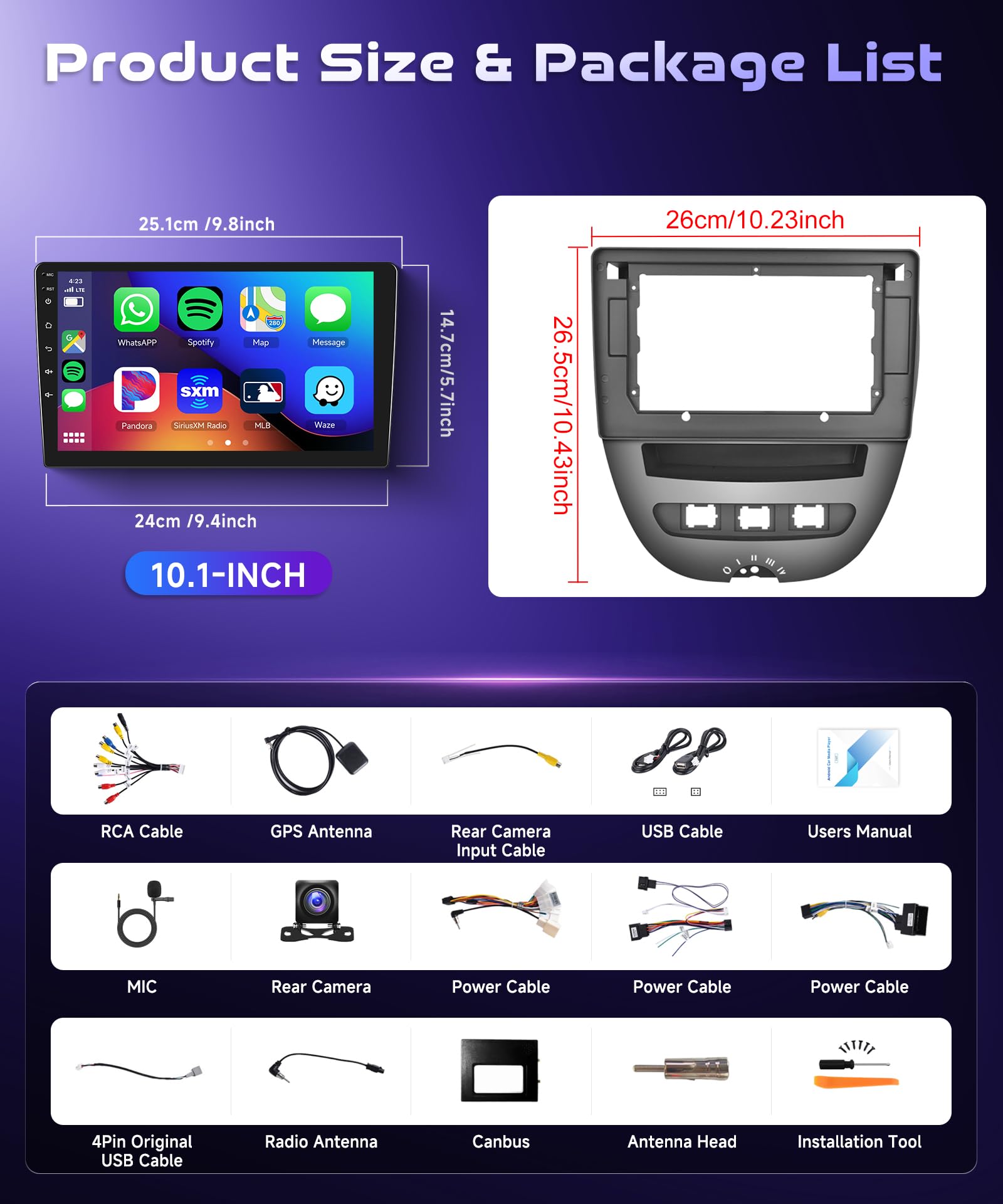 vechtel-aygo-107-c1-autoradio-10-carplay-4-64-go-dsp image 7