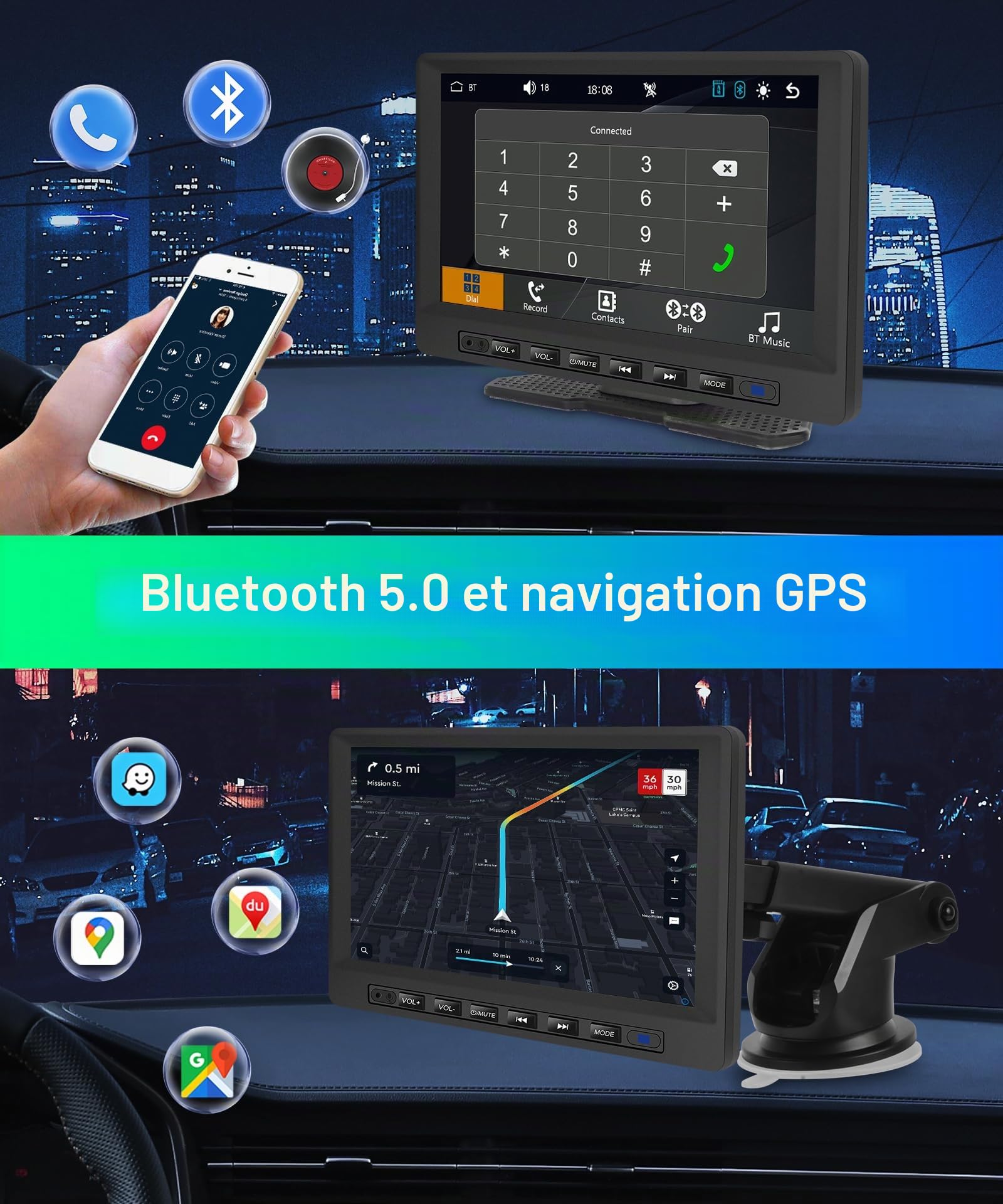 podofo-portable-carplay-screen-7-cran-carplay-portable-bluetooth image 5