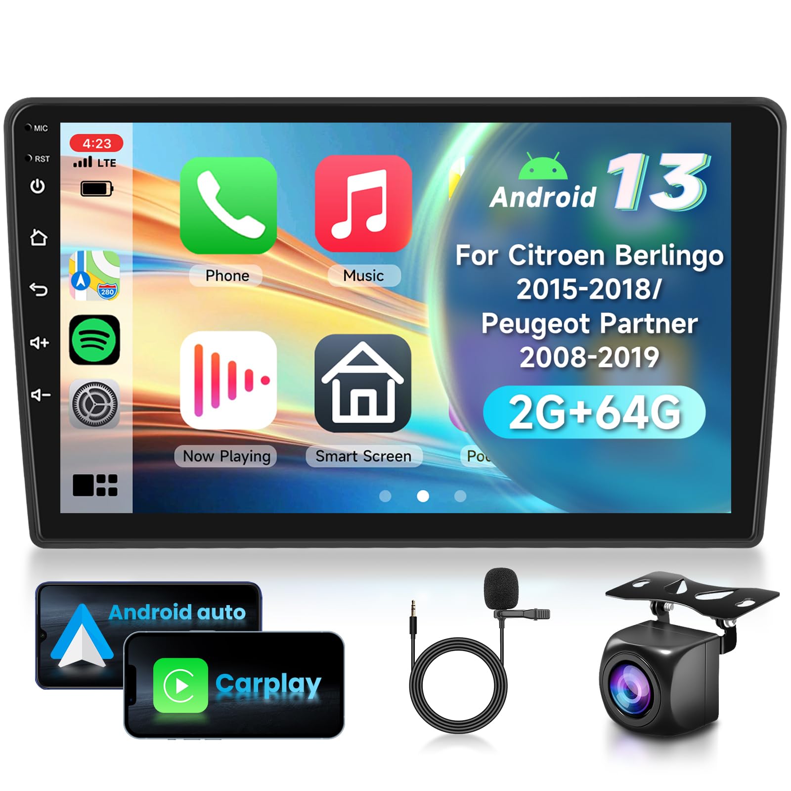 vechtel-autoradio-sp-cifique-v-hicule-berlingo-partner-9-2-64go-carplay image 1