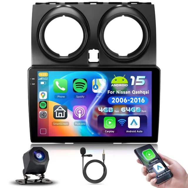 podofo-android-car-radio-autoradio-9-qashqai-j10-4-64g image 1