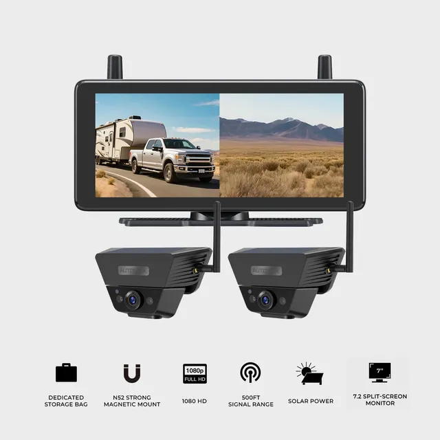 auto-vox-solar-5b-kit-cam-ra-recul-solaire-2-cam-ras-1080p image 1