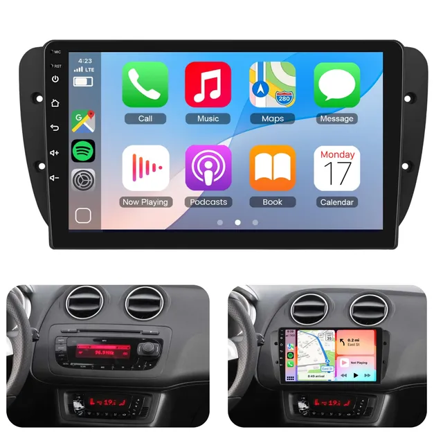 podofo-android-car-radio-autoradio-seat-ibiza-9-pouces-2go-64go image 1