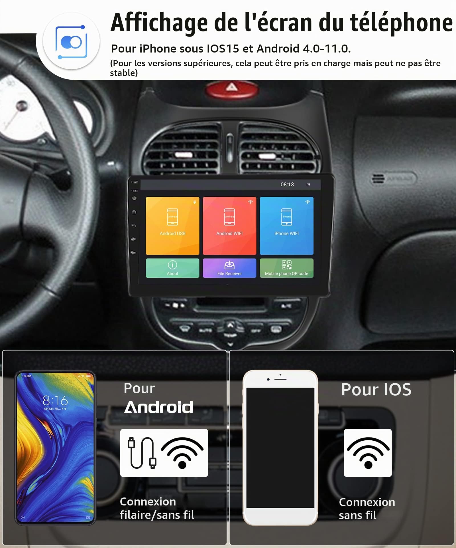 podofo-android-car-radio-peugeot-206-9-pouces-autoradio-gps-wifi image 3