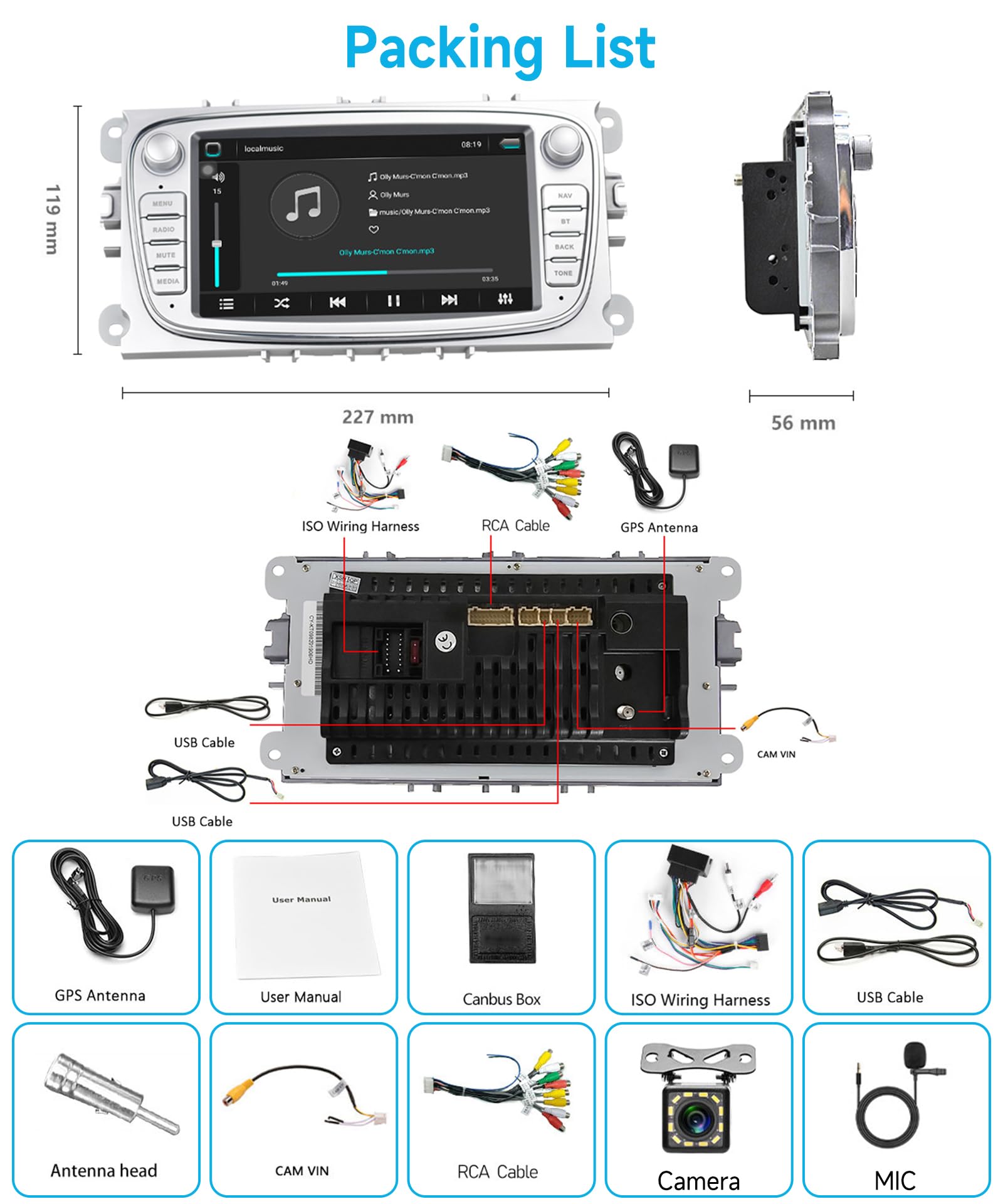 podofo-focus-7-autoradio-android-1-32-go-argent-mirror-link image 7