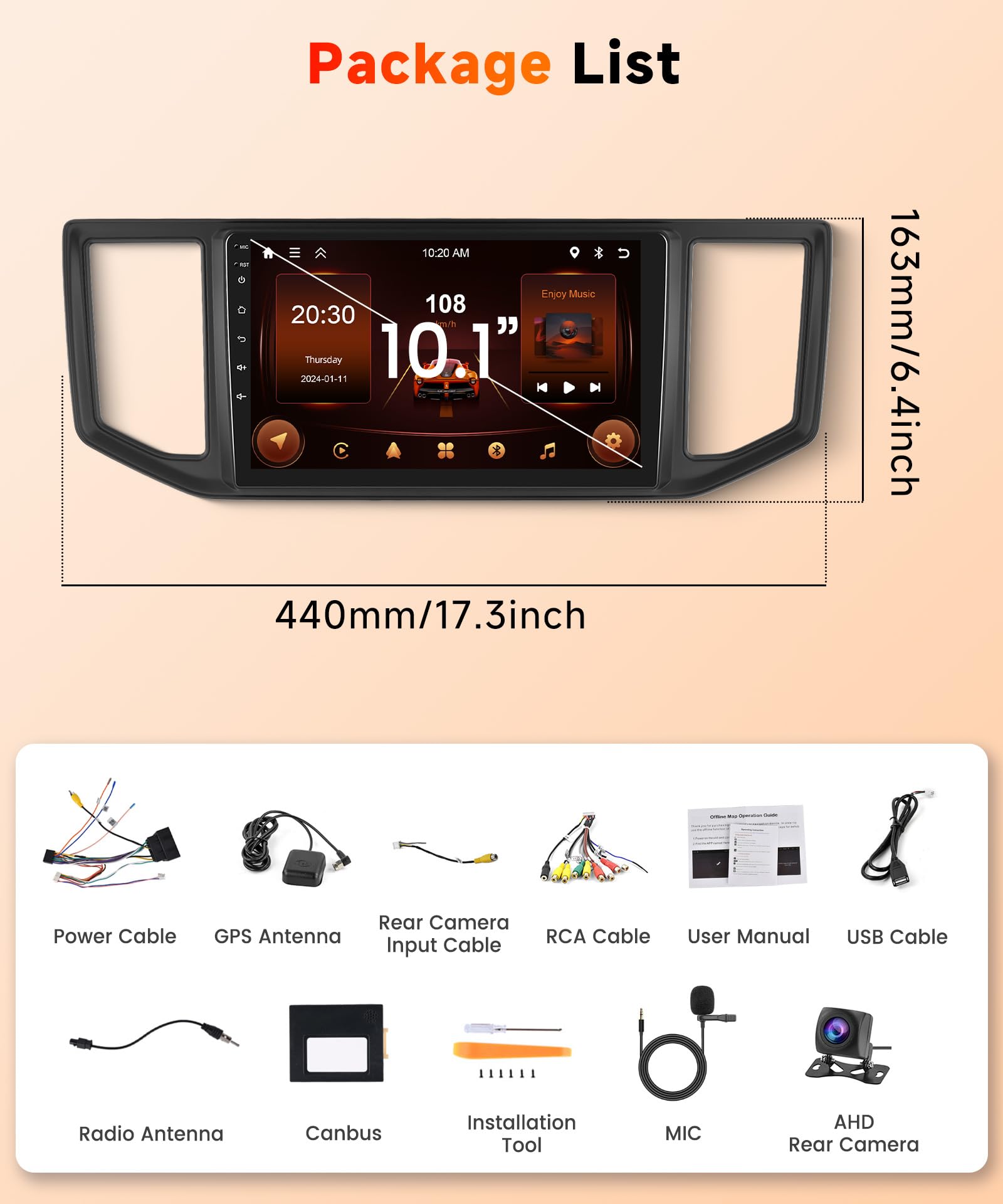 vechtel-autoradio-crafter-amarok-10-android-13-2-64g-gps image 7