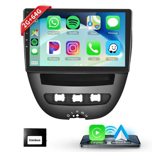 podofo-android-car-radio-10-1-c1-aygo-107-autoradio-2go-64go image 1