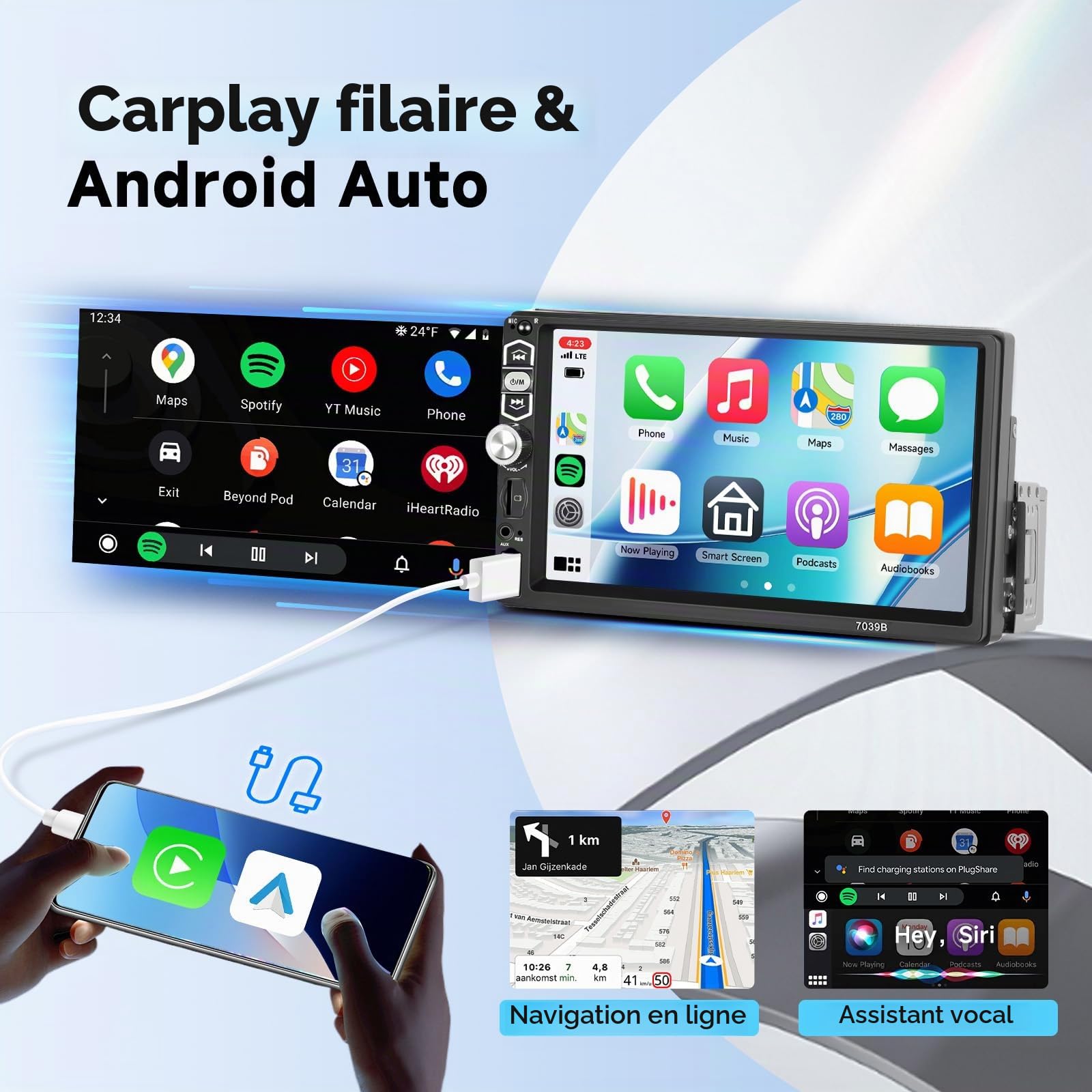 vechtel-autoradio-1-din-autoradio-7-pouces-carplay-c-bl-cam-ra image 2