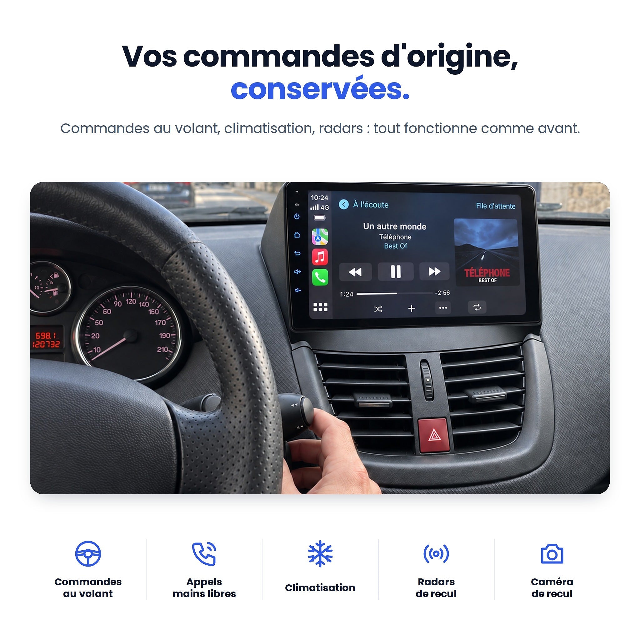 my-carpplay-peugeot-207-2006-2015-autoradio-carplay-optimal image 5
