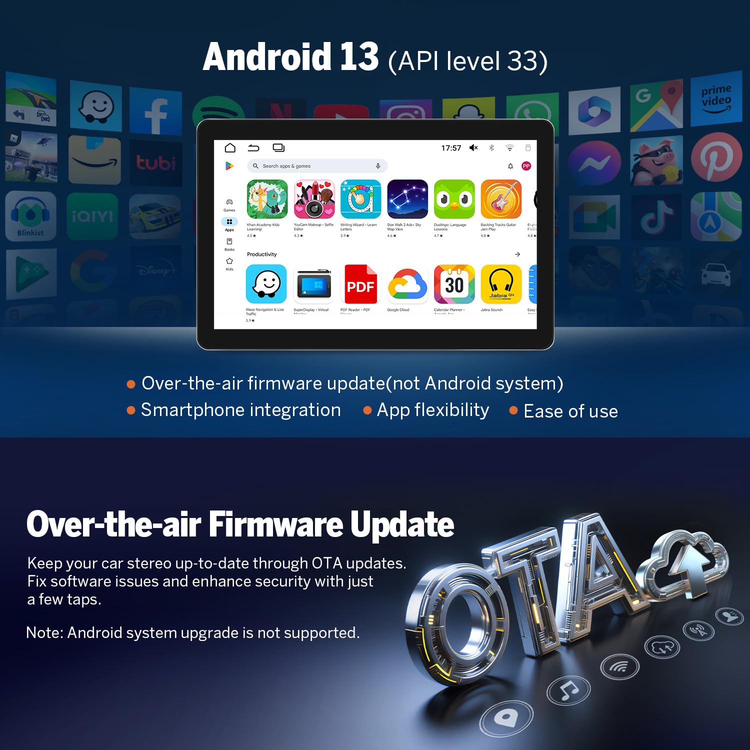 eonon-1-din-autoradio-android-13-10-95-pouces-6-64-go-4g image 8