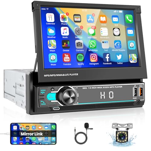 vechtel-autoradio-1-din-7-pouces-rabattable-bluetooth-mirrorlink image 8