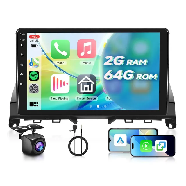 vechtel-autoradio-mercedes-w204-9-pouces-dab-android-15-2-64g image 1