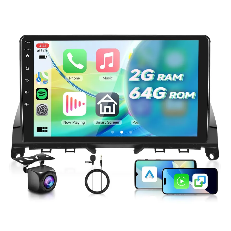 vechtel-autoradio-mercedes-w204-9-pouces-dab-android-15-2-64g image 1