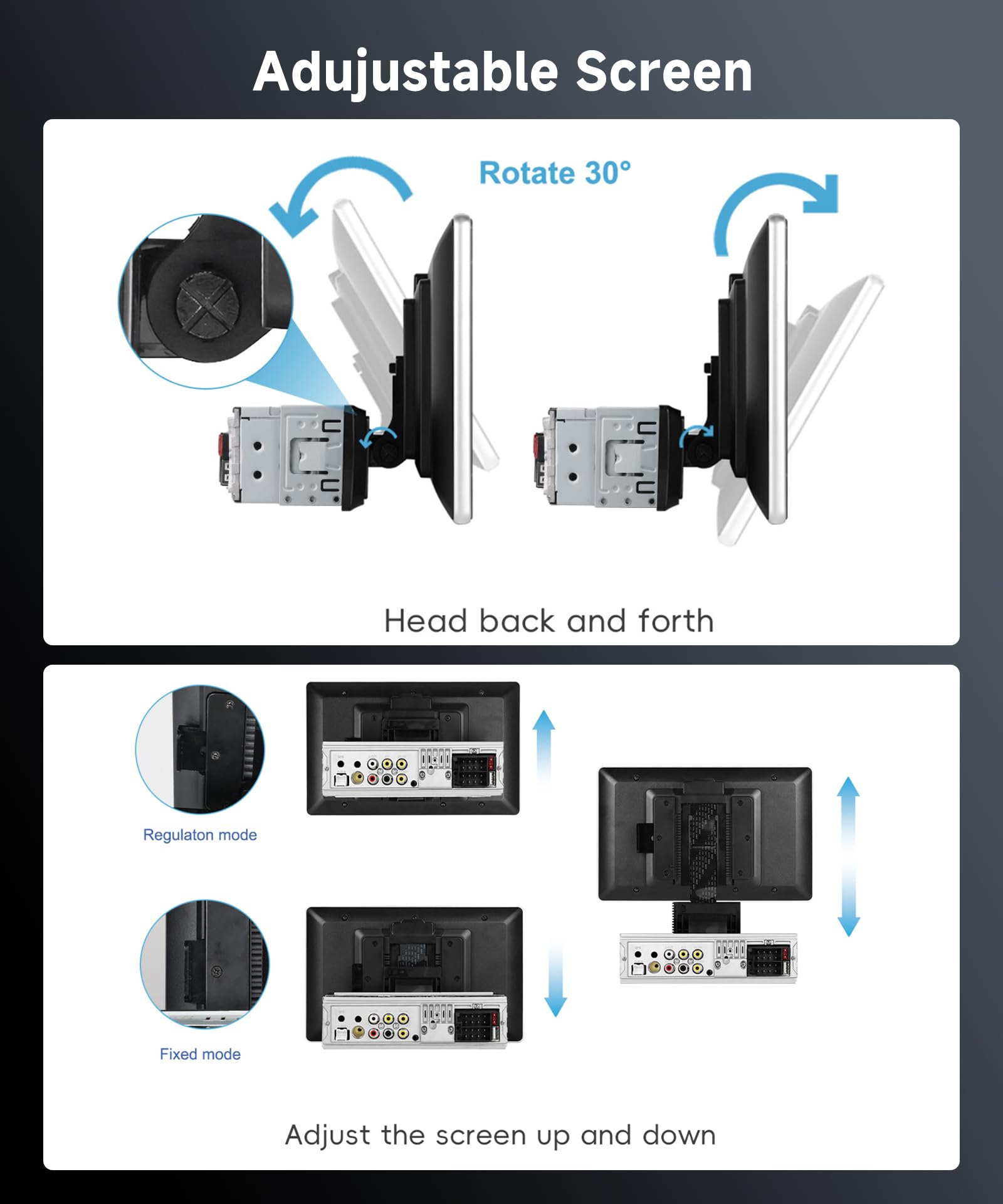 vechtel-autoradio-1-din-10-1-pouces-carplay-filaire-cam-ra image 3