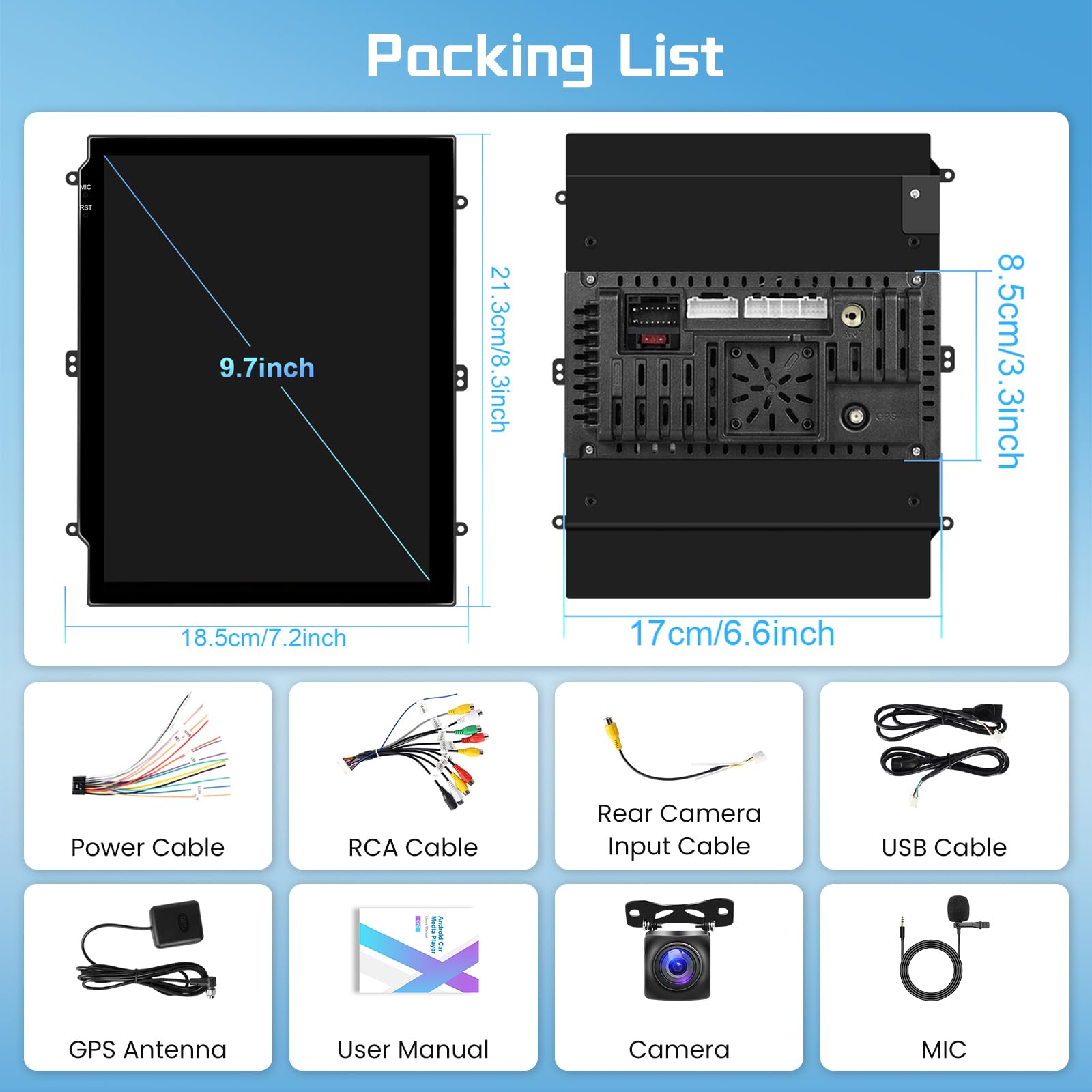 podofo-android-car-radio-9-7-autoradio-2-din-2-64go-carplay image 7
