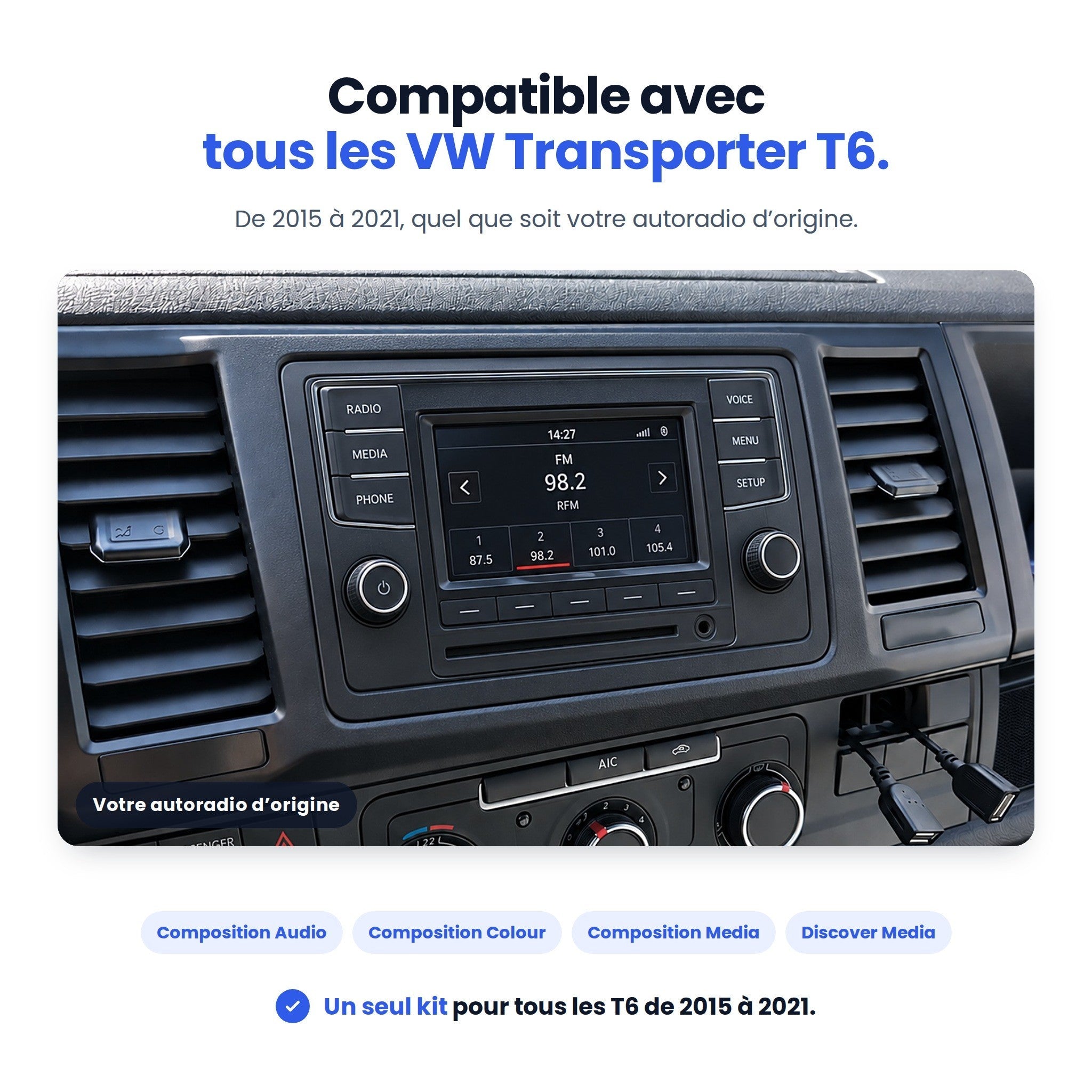 my-carpplay-transporter-t6-2015-2021-autoradio-carplay-optimal image 3