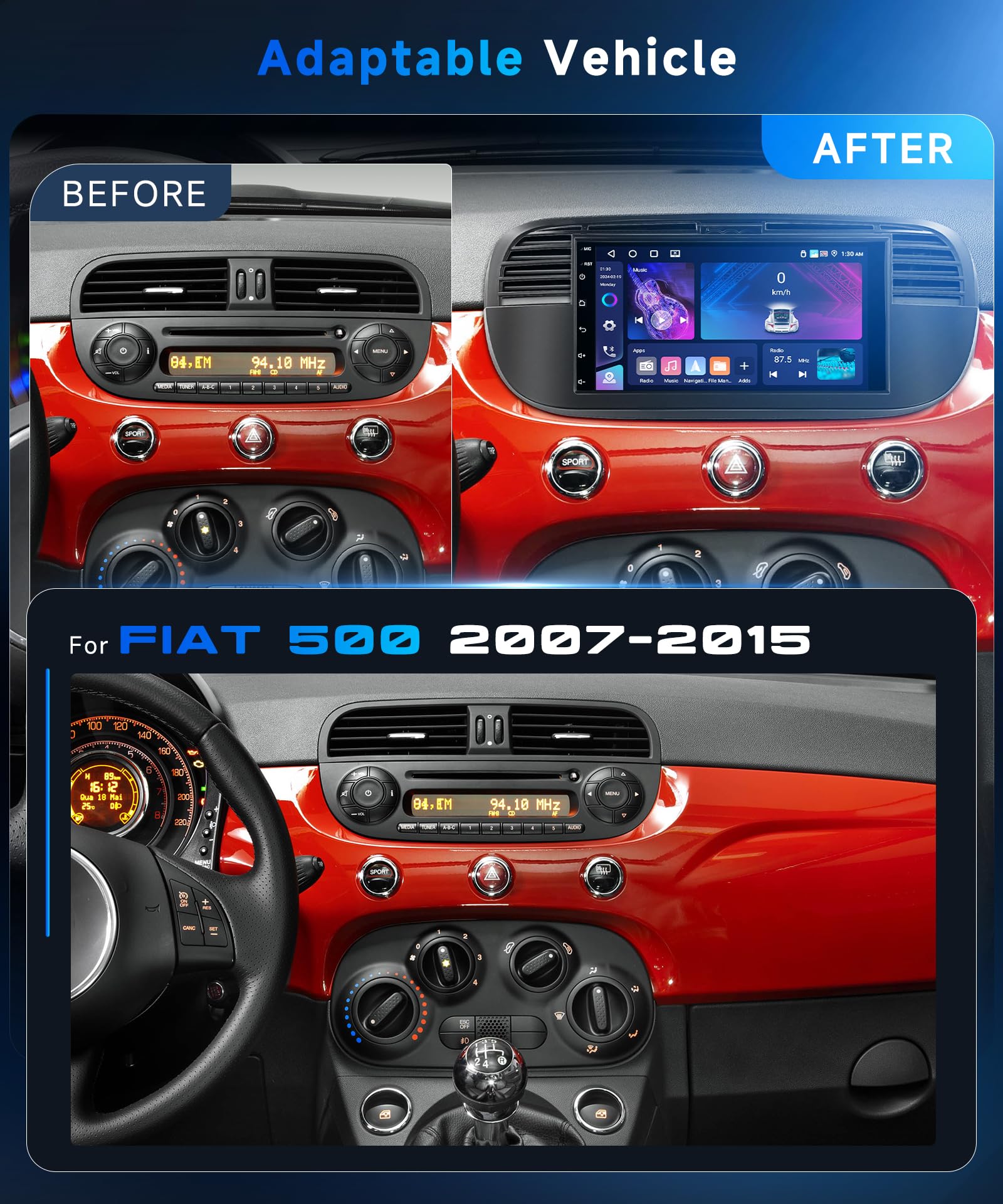 vechtel-autoradio-fiat-500-2007-2015-7-android-carplay-4-64 image 2