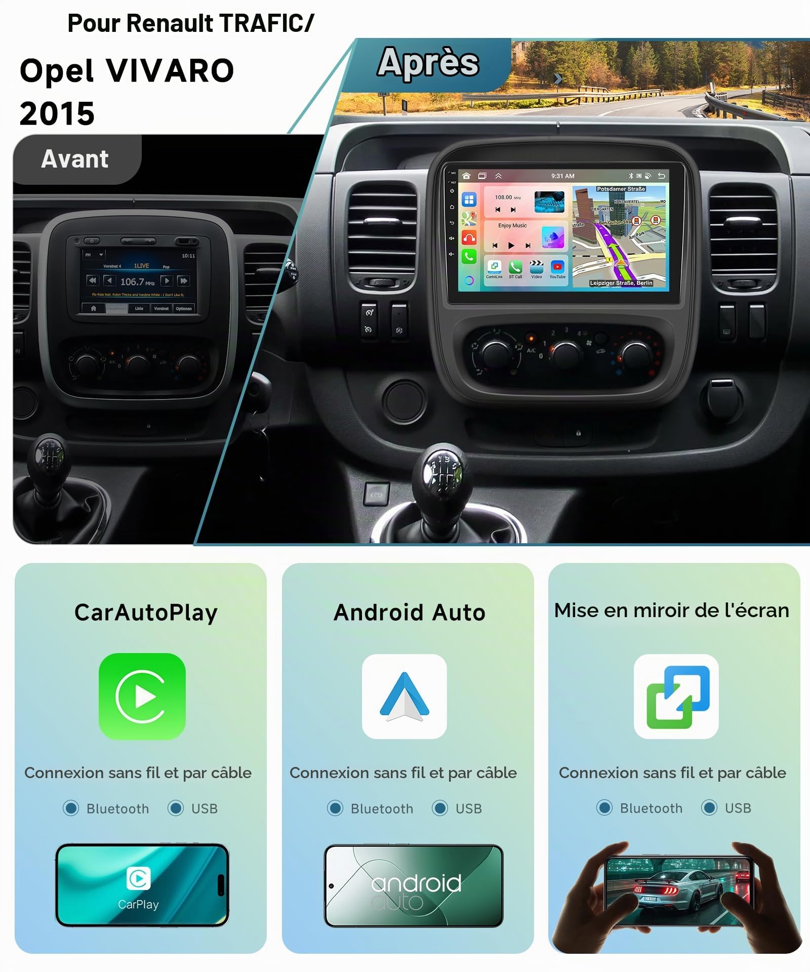 vechtel-autoradio-trafic-3-vivaro-b-9-pouces-6-128g image 2